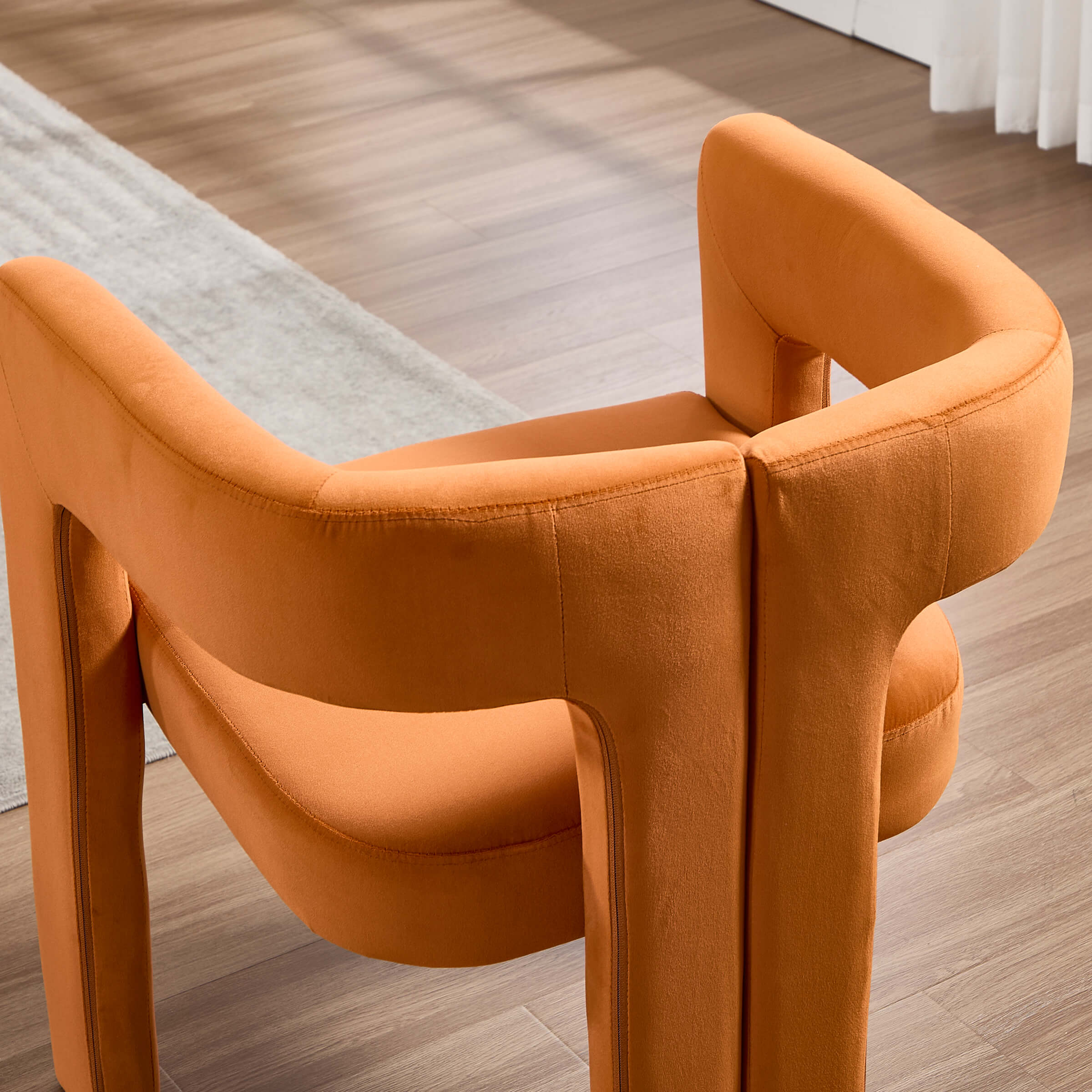 VESCASA Modern Barrel Dining Chairs Set of 2 - 32003DC