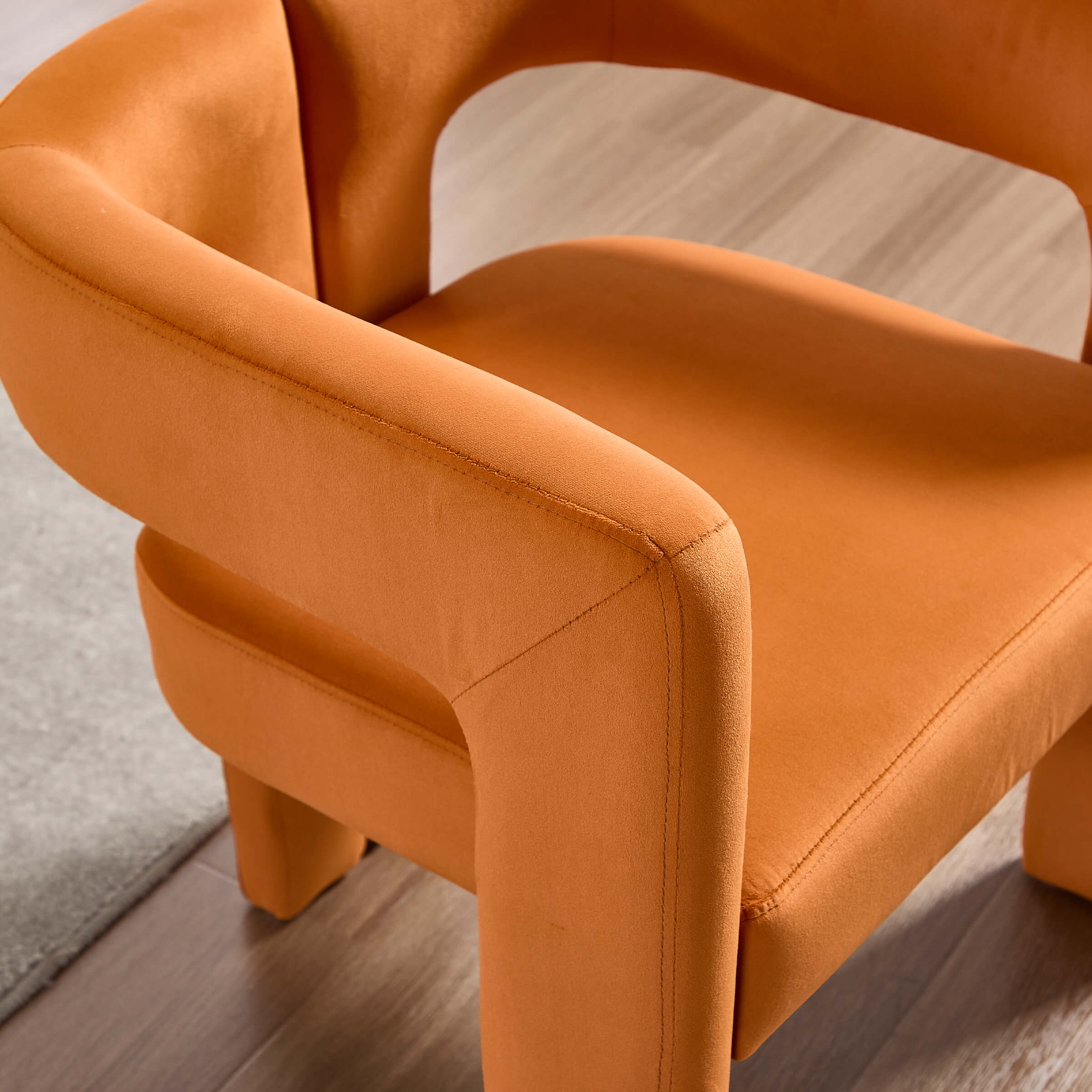 VESCASA Modern Barrel Dining Chairs Set of 2 - 32003DC