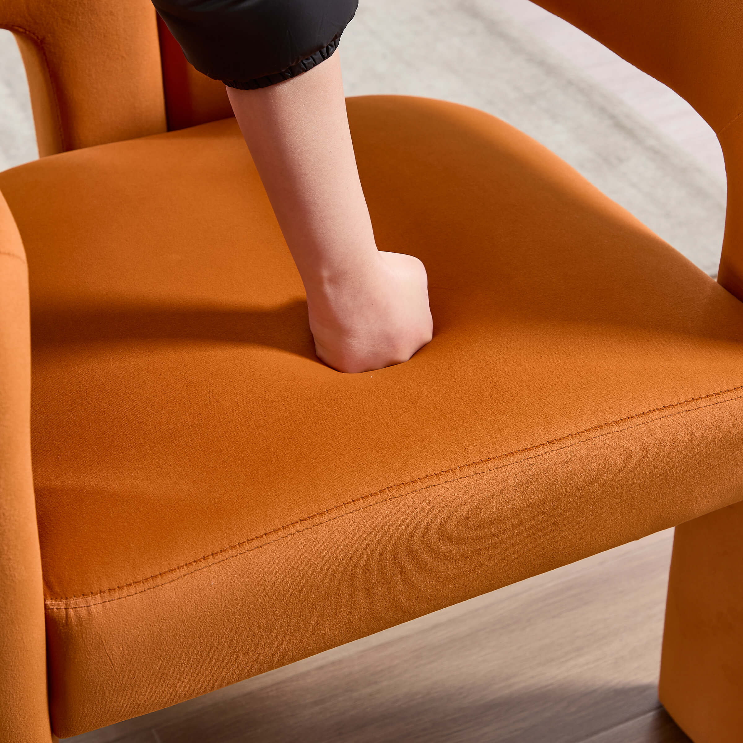 VESCASA Modern Barrel Dining Chairs Set of 2 - 32003DC