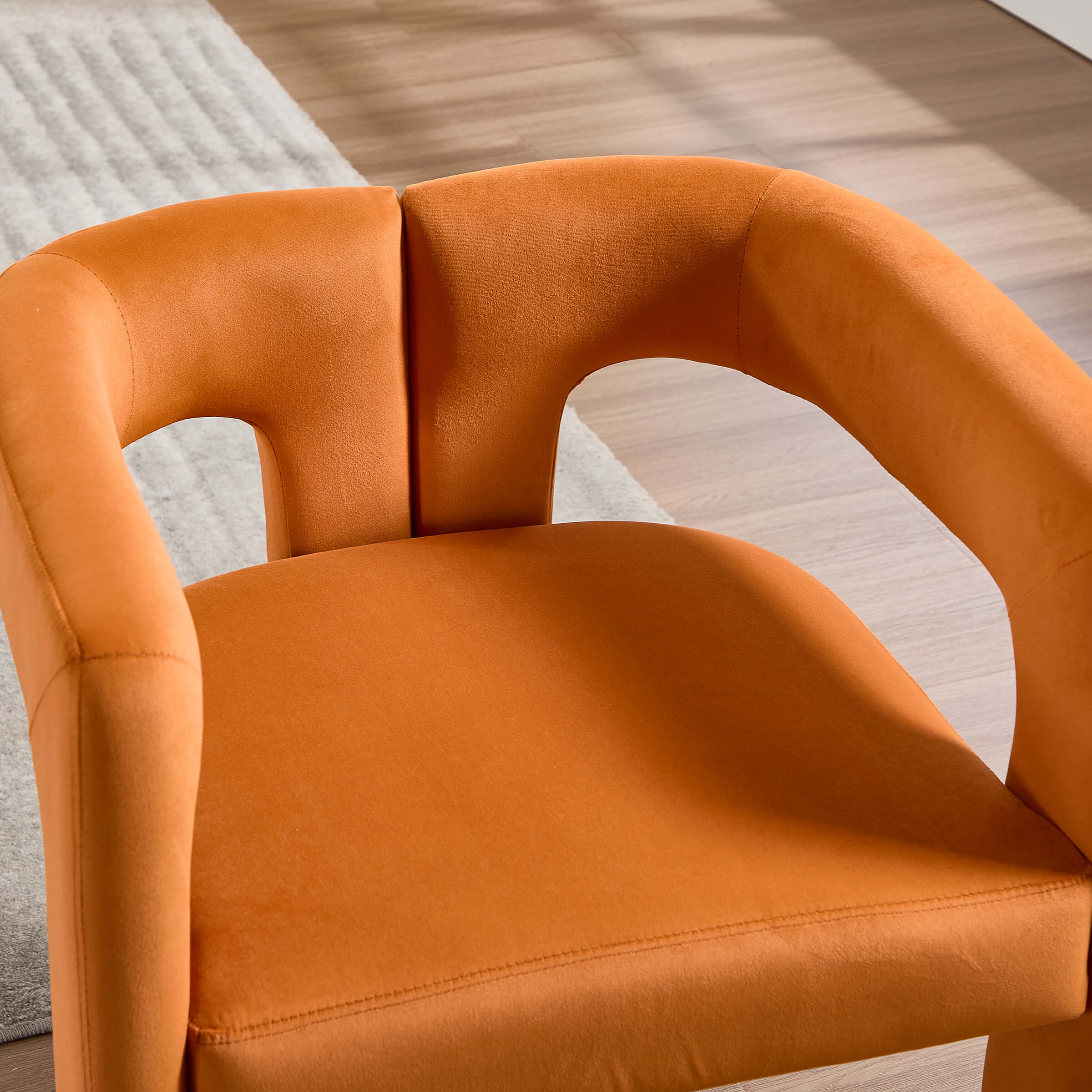 VESCASA Modern Barrel Dining Chairs Set of 2 - 32003DC