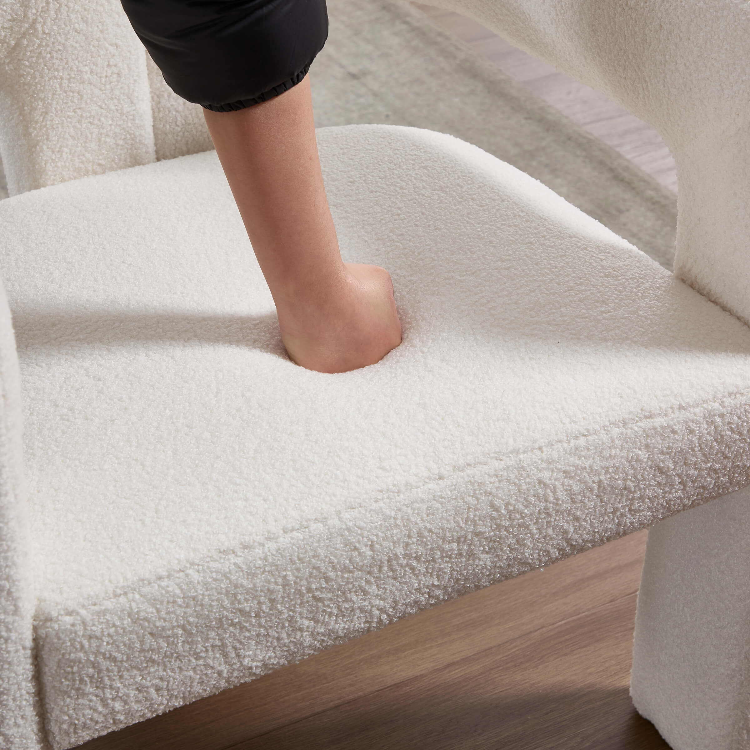 VESCASA Modern Barrel Dining Chairs Set of 2 - 32003DC