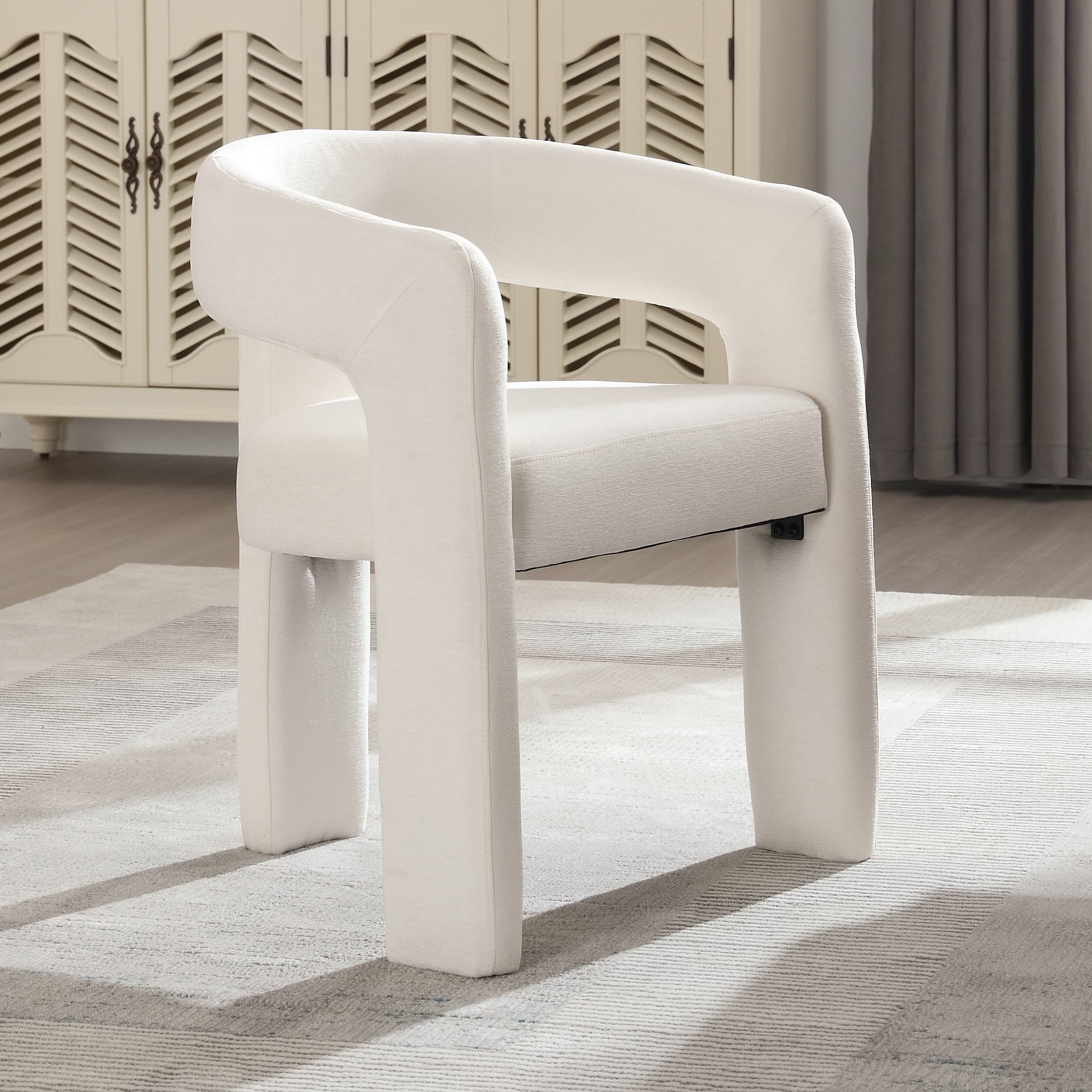 VESCASA Open Back Barrel Dining Chair 1 PCS - 5101DC