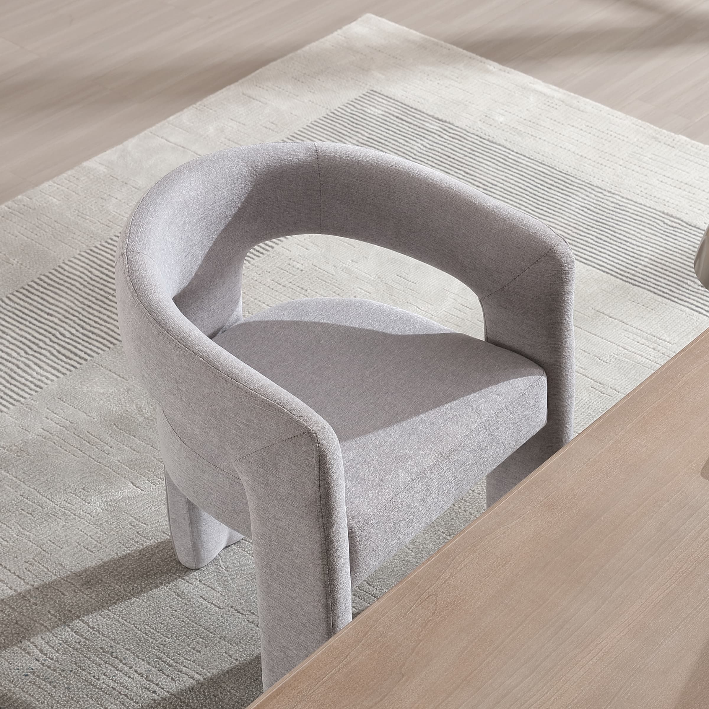 VESCASA Open Back Barrel Dining Chair 1 PCS - 5101DC