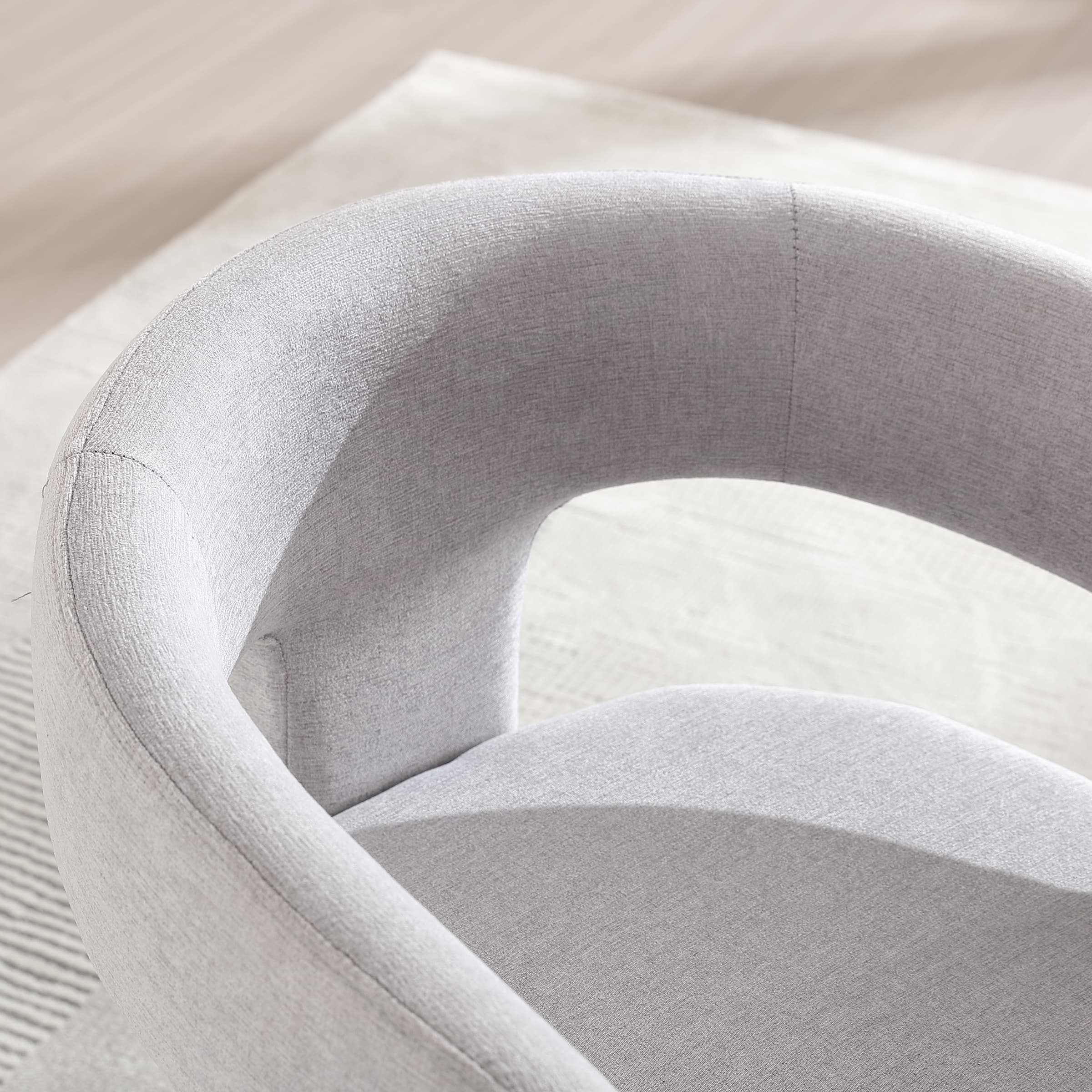 VESCASA Open Back Barrel Dining Chair 1 PCS - 5101DC