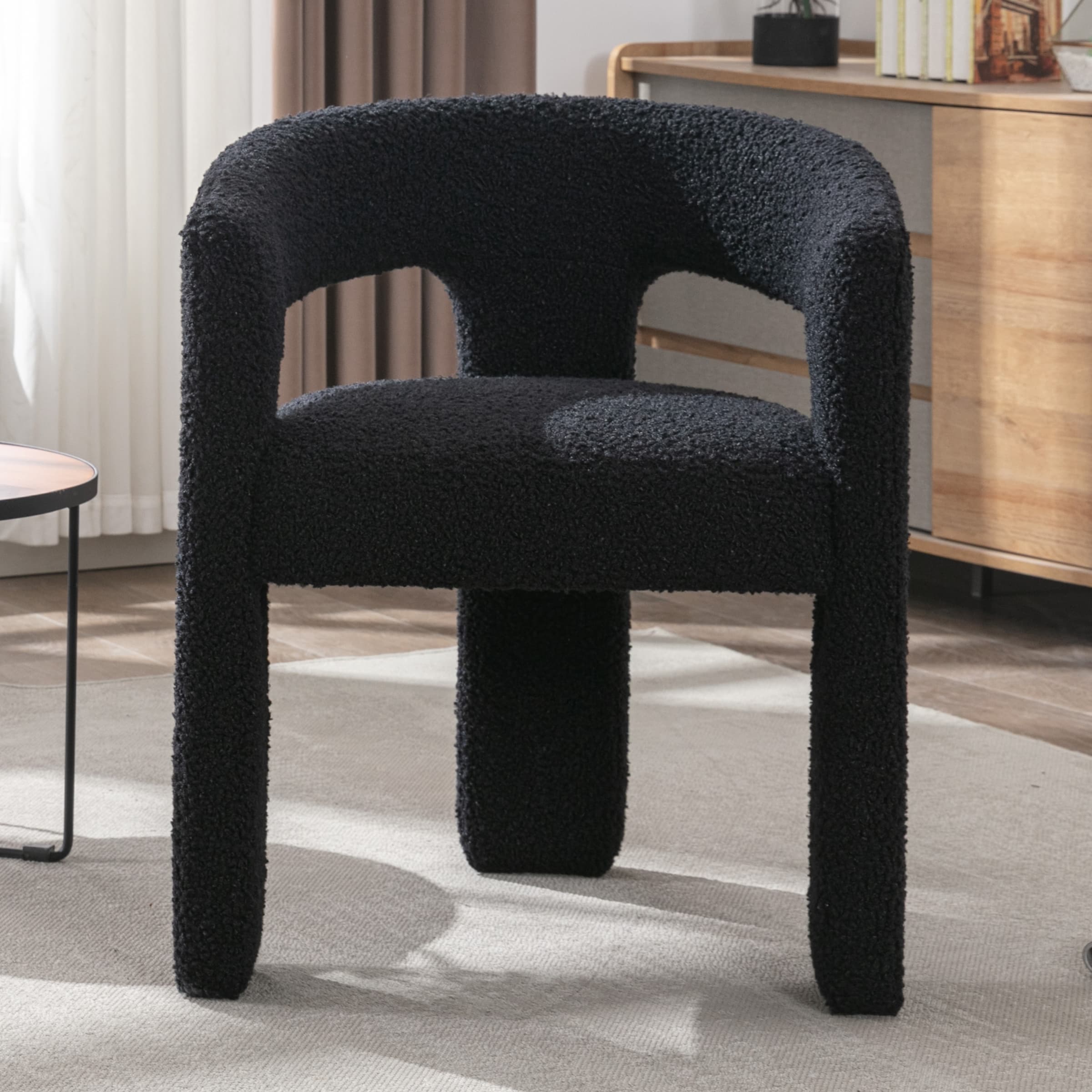 VESCASA Open Back Barrel Dining Chair 1 PCS - 5101DC