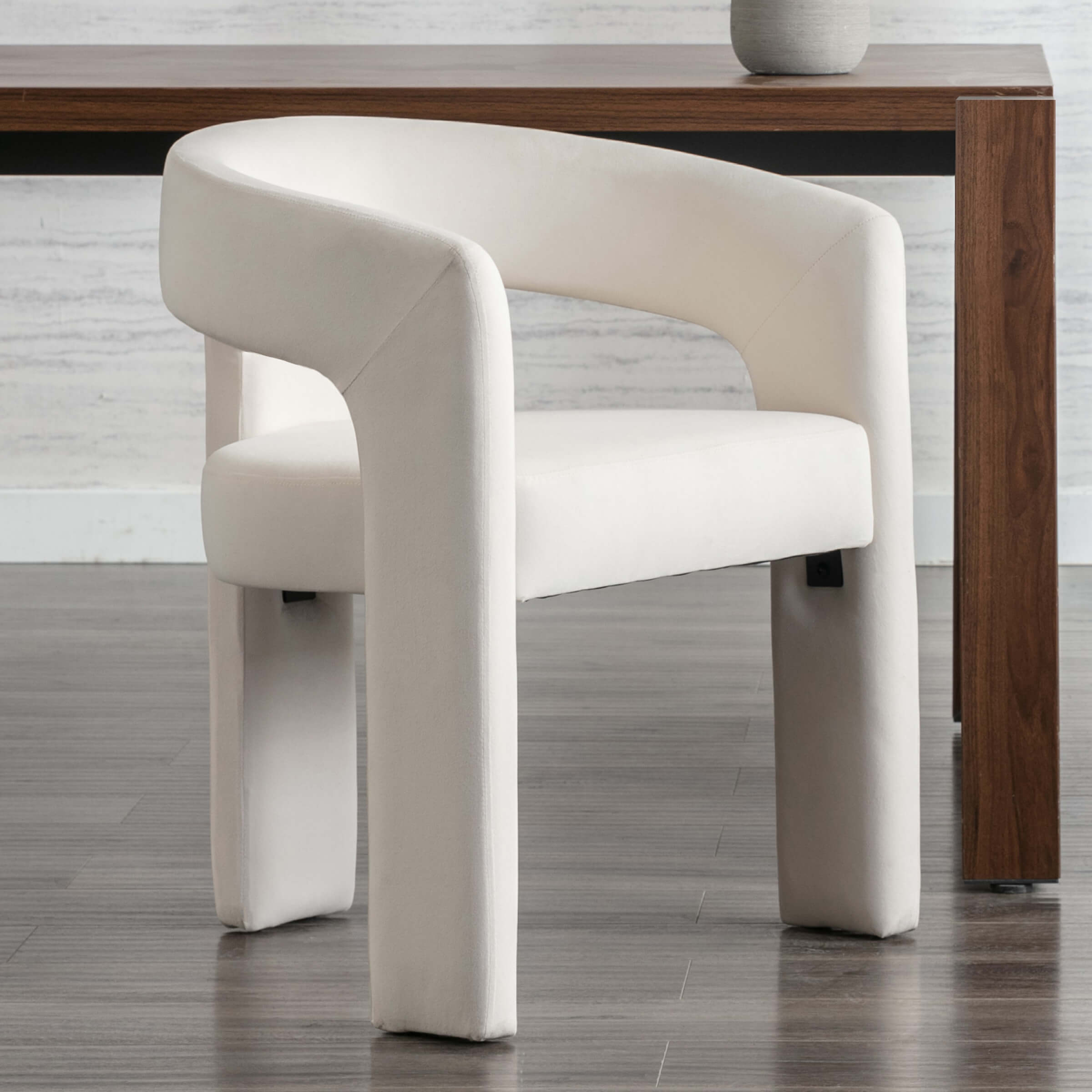 VESCASA Open Back Barrel Dining Chair 1 PCS - 5101DC