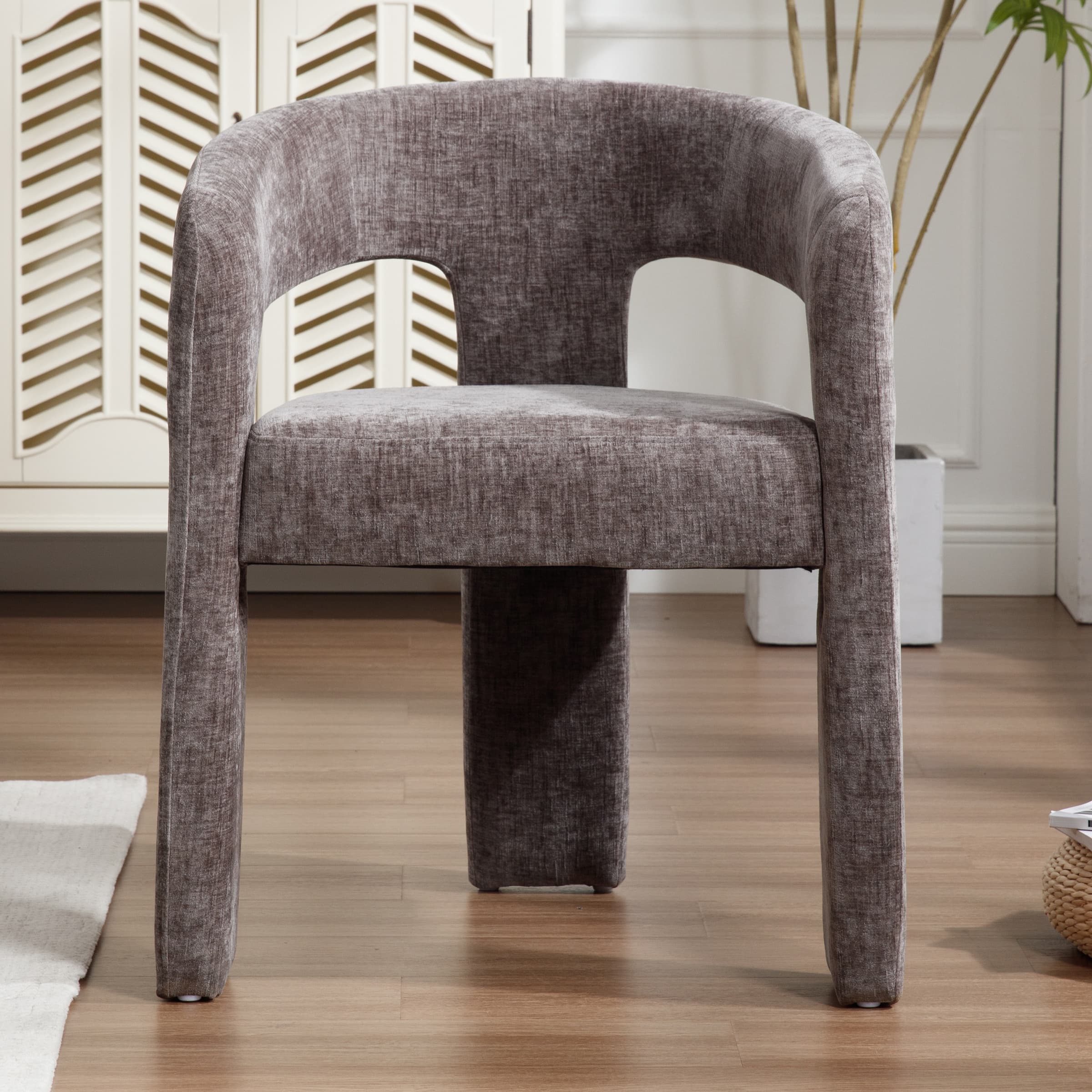 VESCASA Open Back Barrel Dining Chair 1 PCS - 5101DC