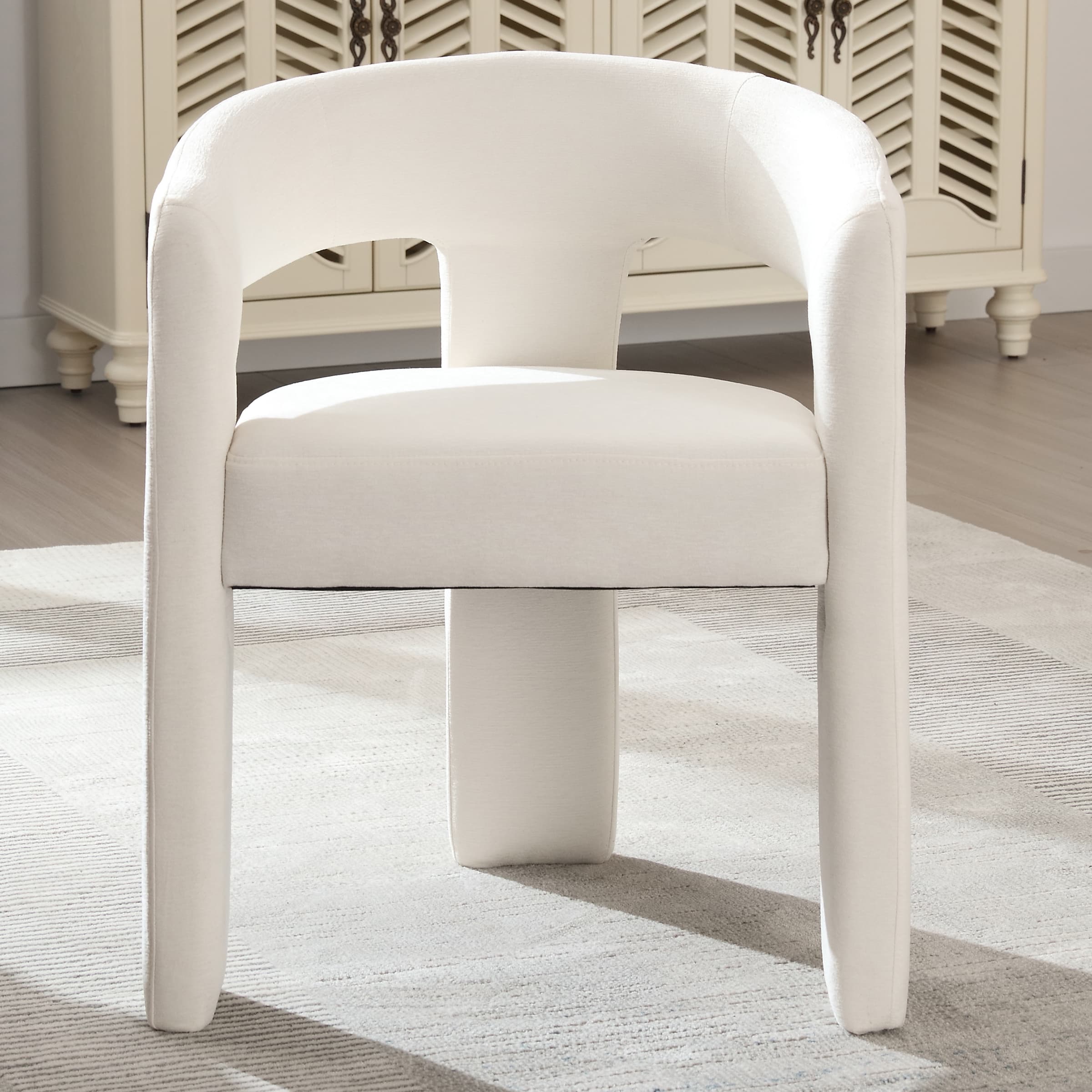 VESCASA Open Back Barrel Dining Chair 1 PCS - 5101DC