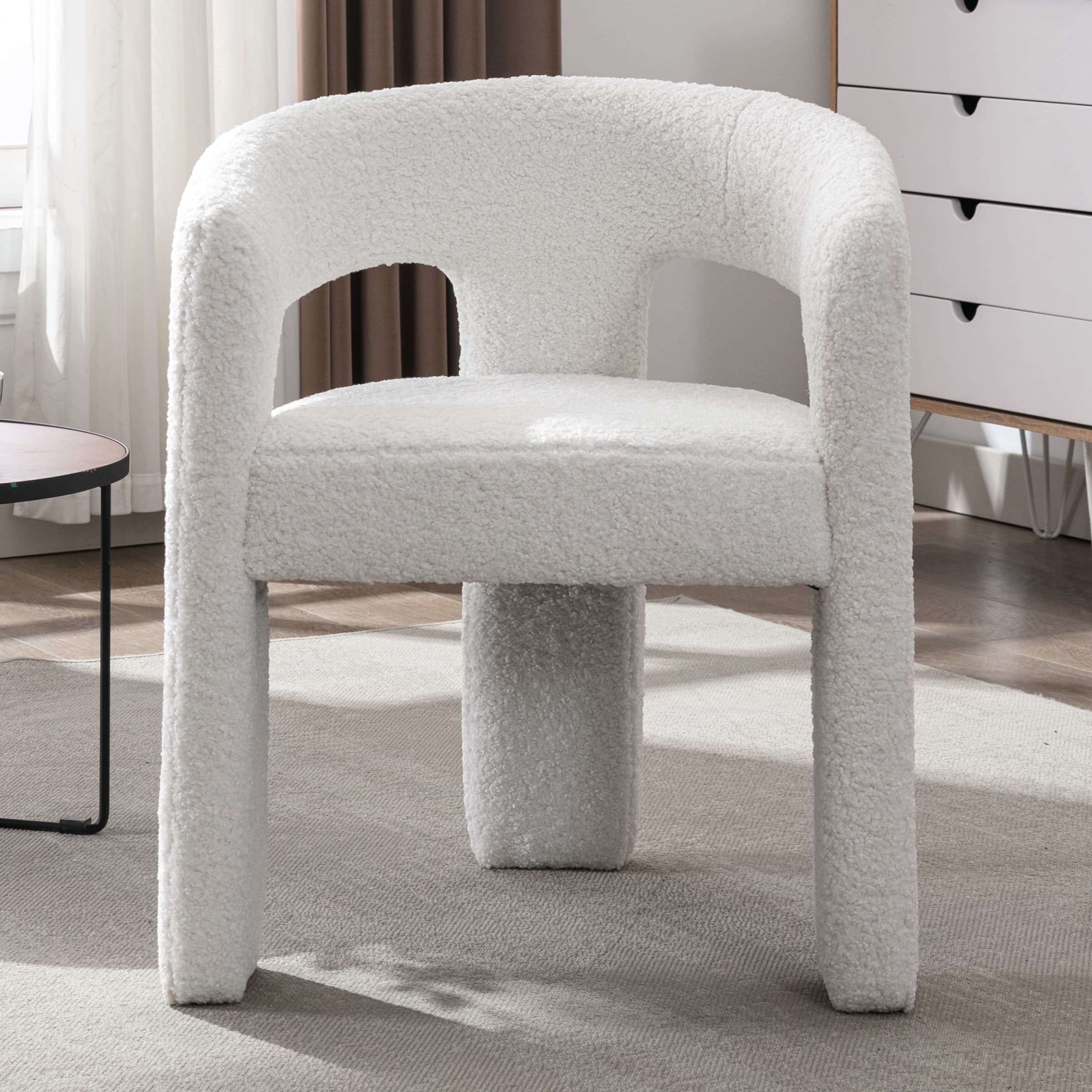 VESCASA Open Back Barrel Dining Chair 1 PCS - 5101DC