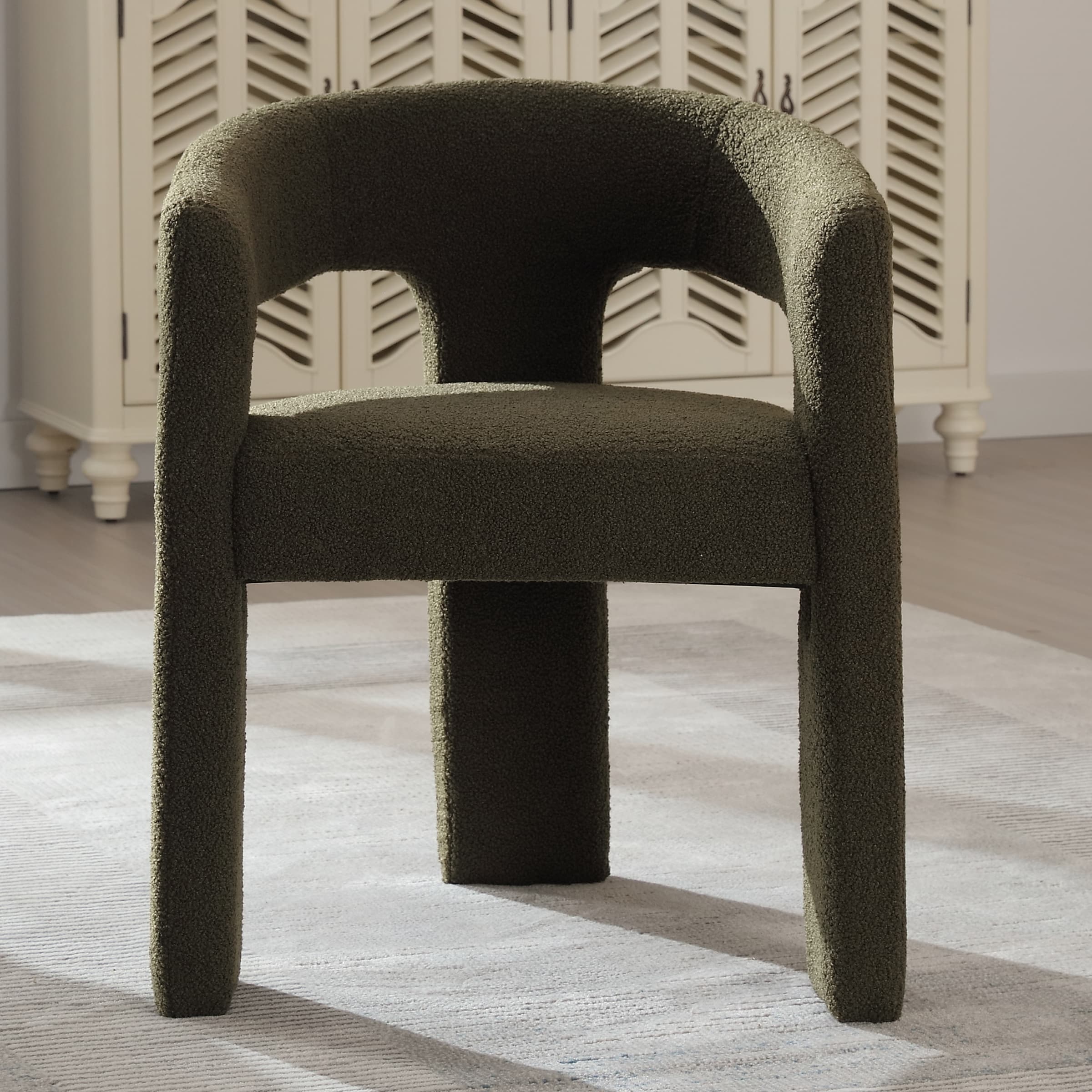 VESCASA Open Back Barrel Dining Chair 1 PCS - 5101DC