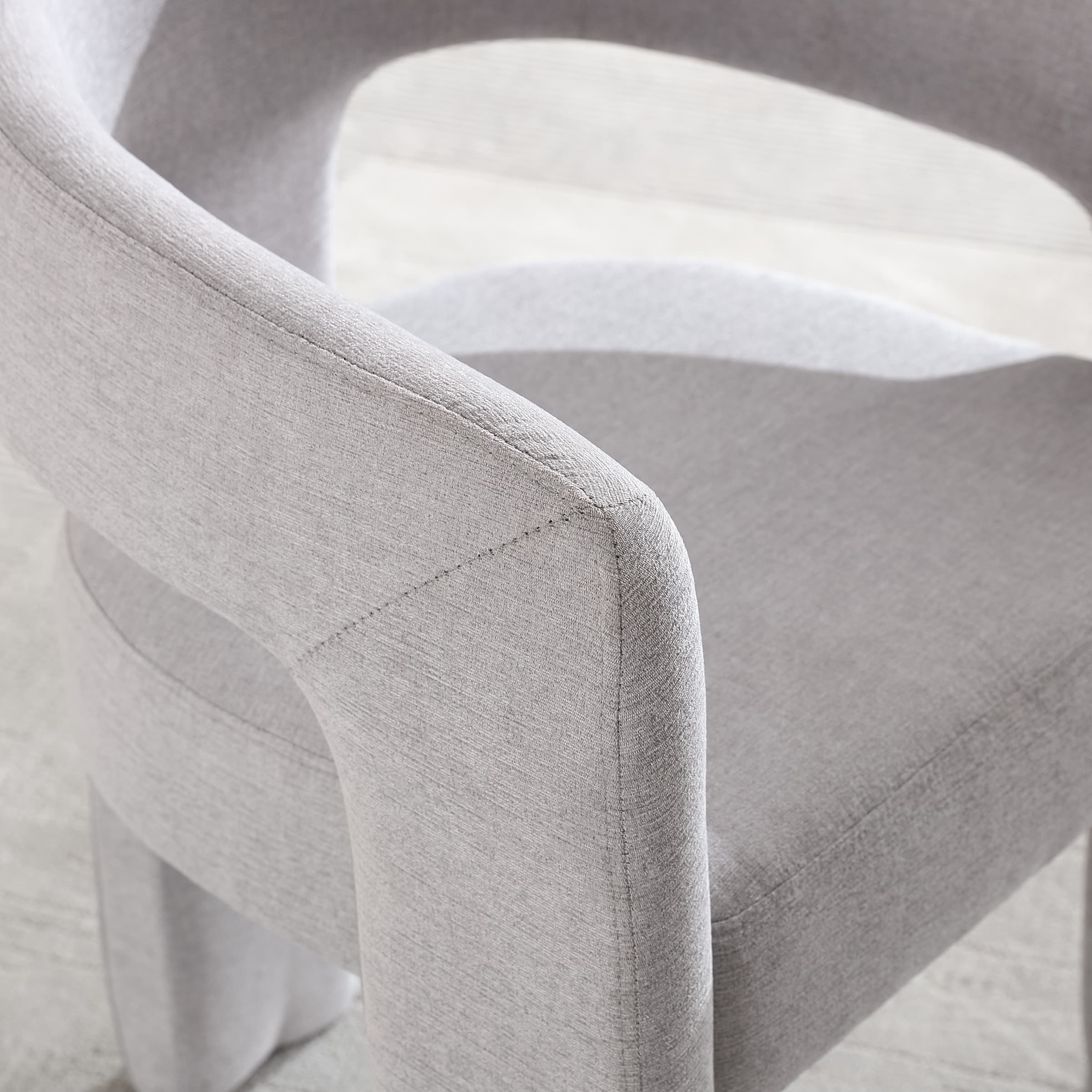 VESCASA Open Back Barrel Dining Chair 1 PCS - 5101DC