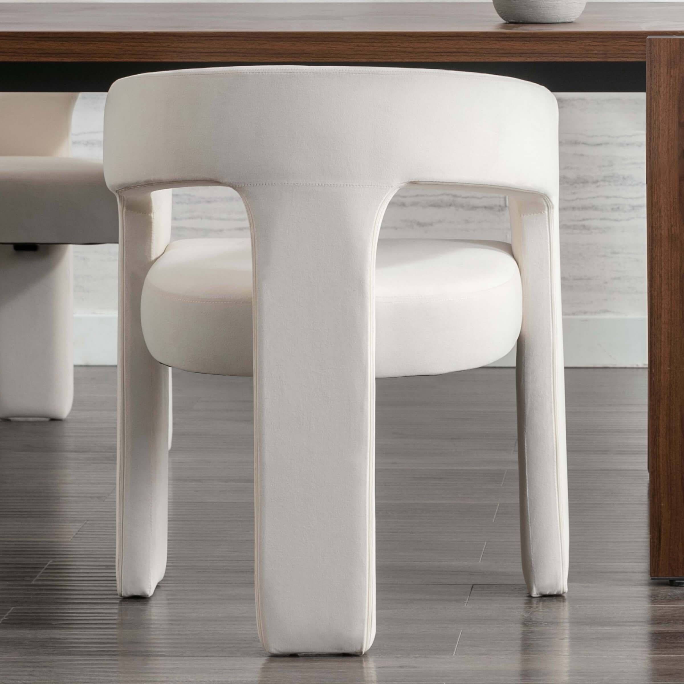 VESCASA Open Back Barrel Dining Chair 1 PCS - 5101DC