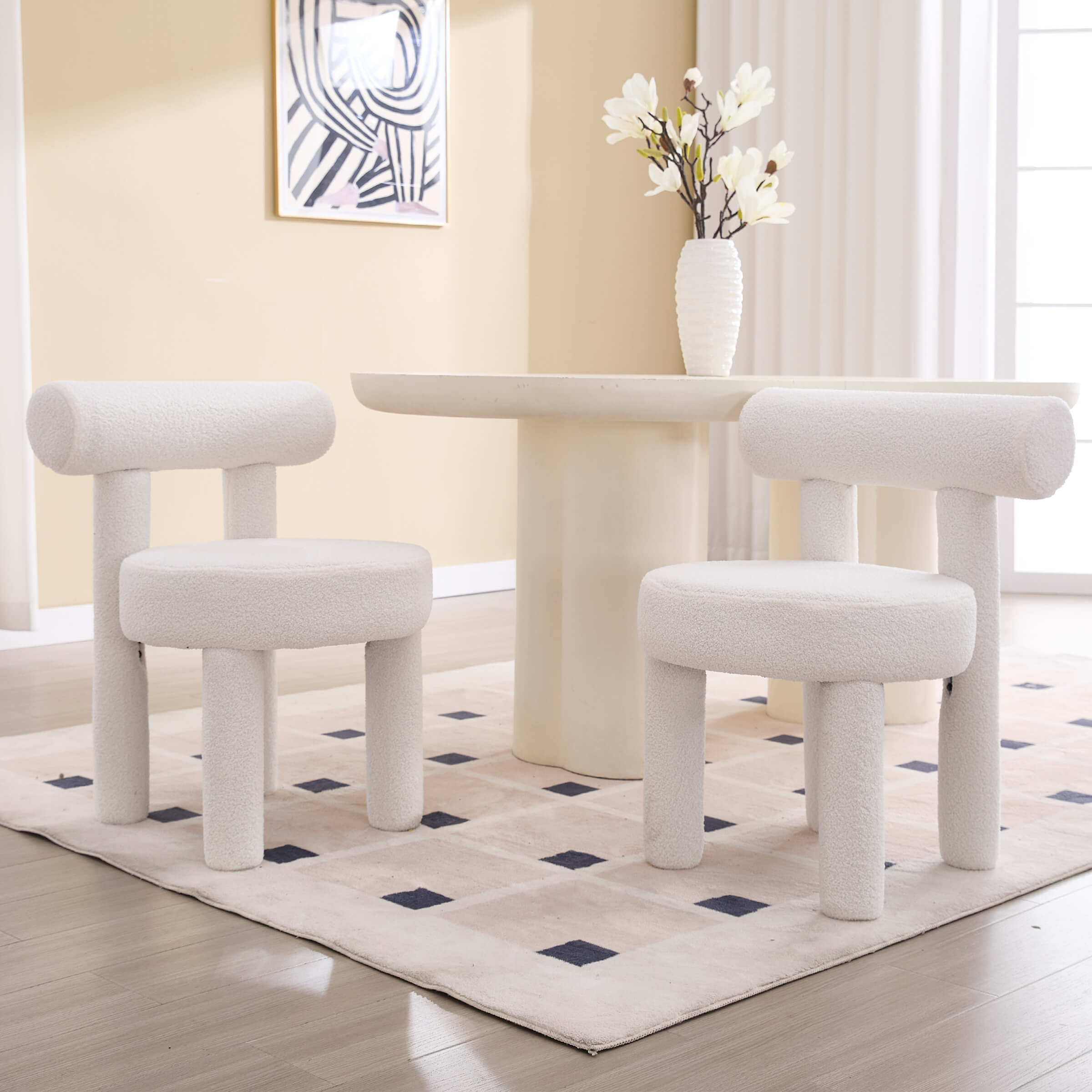 VESCASA Open Back Dining Chairs Set of 2 - 3163DC