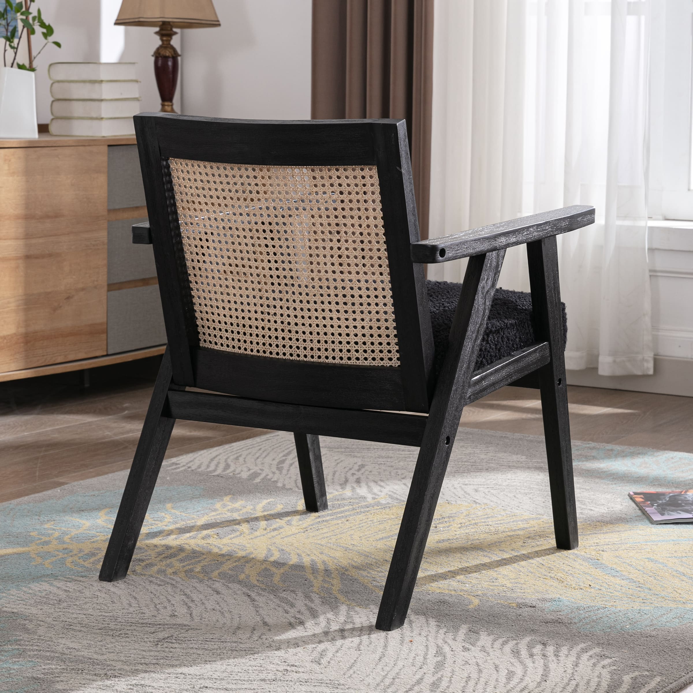 VESCASA Rattan Back Lounge Armchair 1 PCS - 3513AC