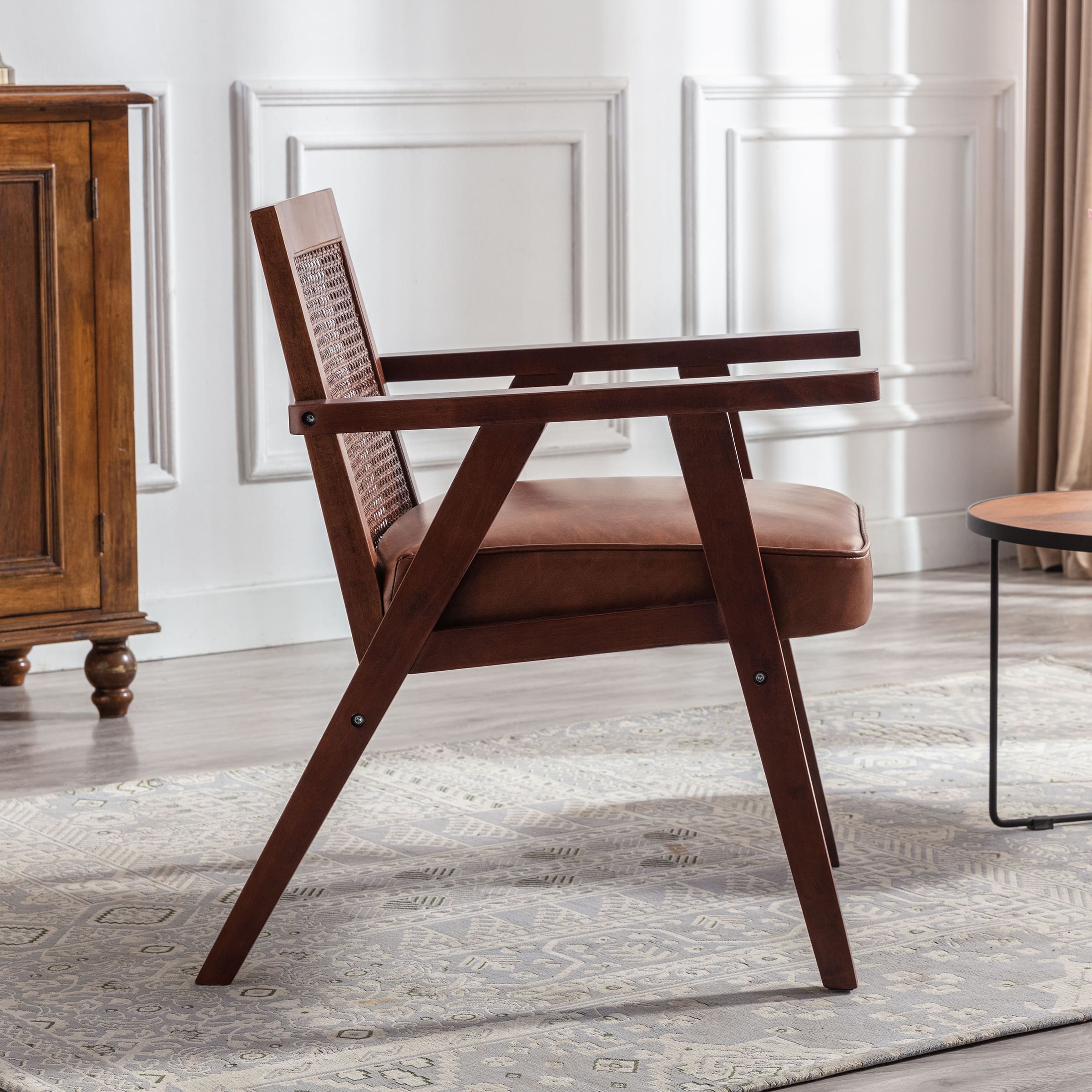 VESCASA Rattan Back Lounge Armchair 1 PCS - 3513AC