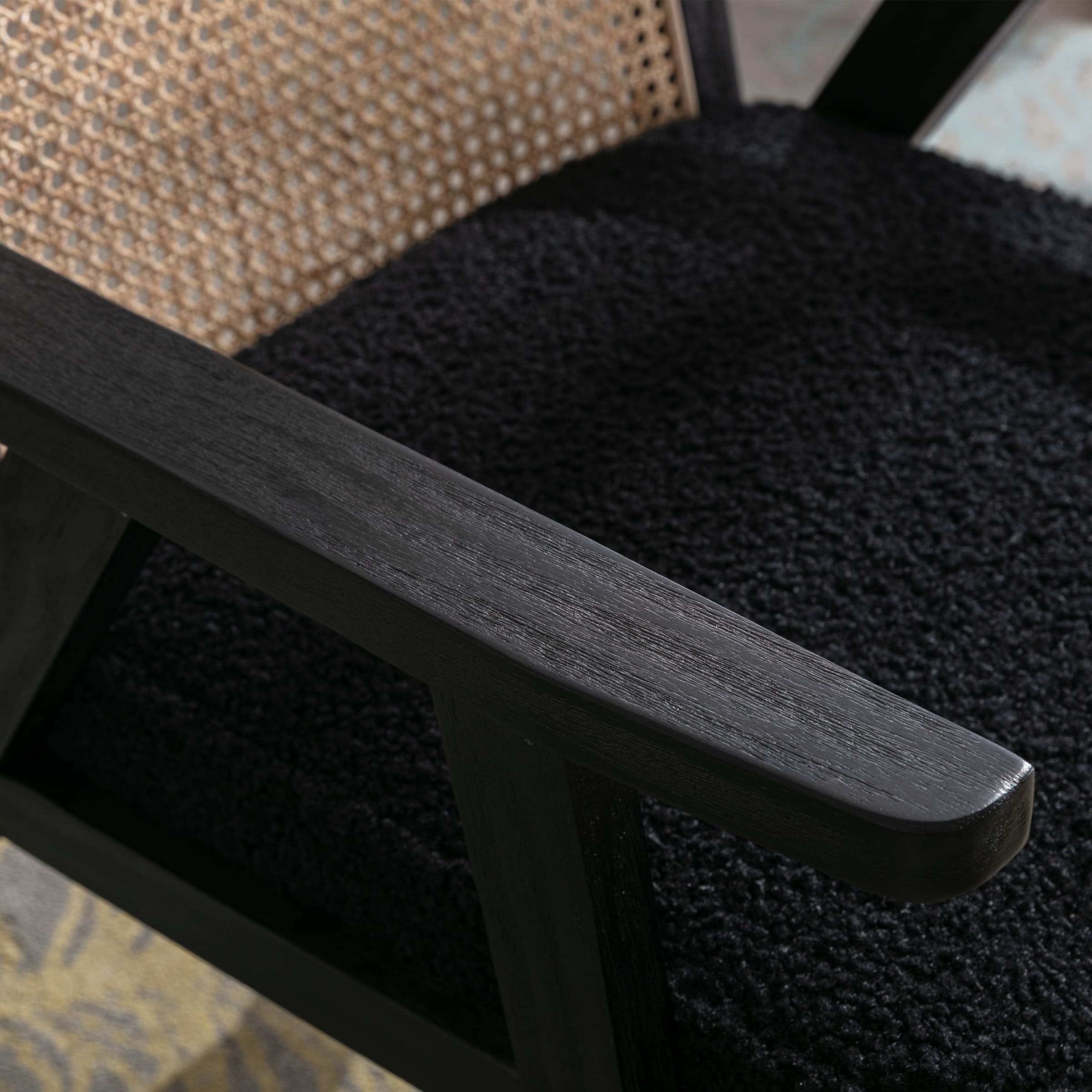 VESCASA Rattan Back Lounge Armchair 1 PCS - 3513AC