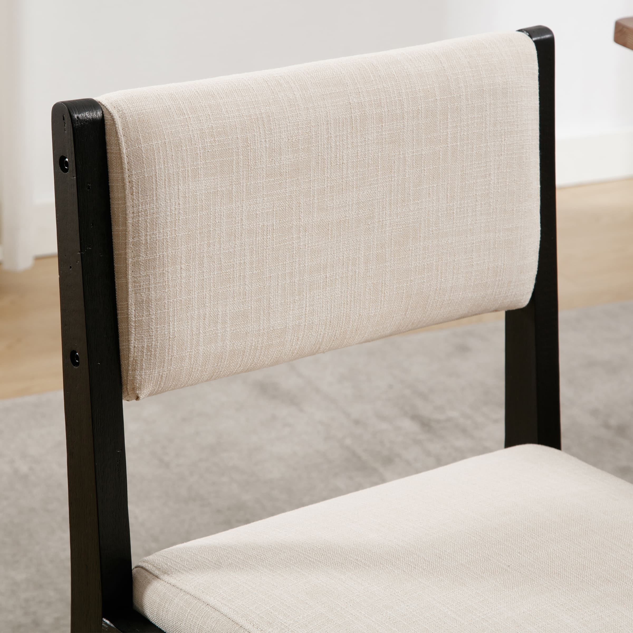 VESCASA Rectangular Cushion Back Dining Chairs Set of 2 - 1984DC