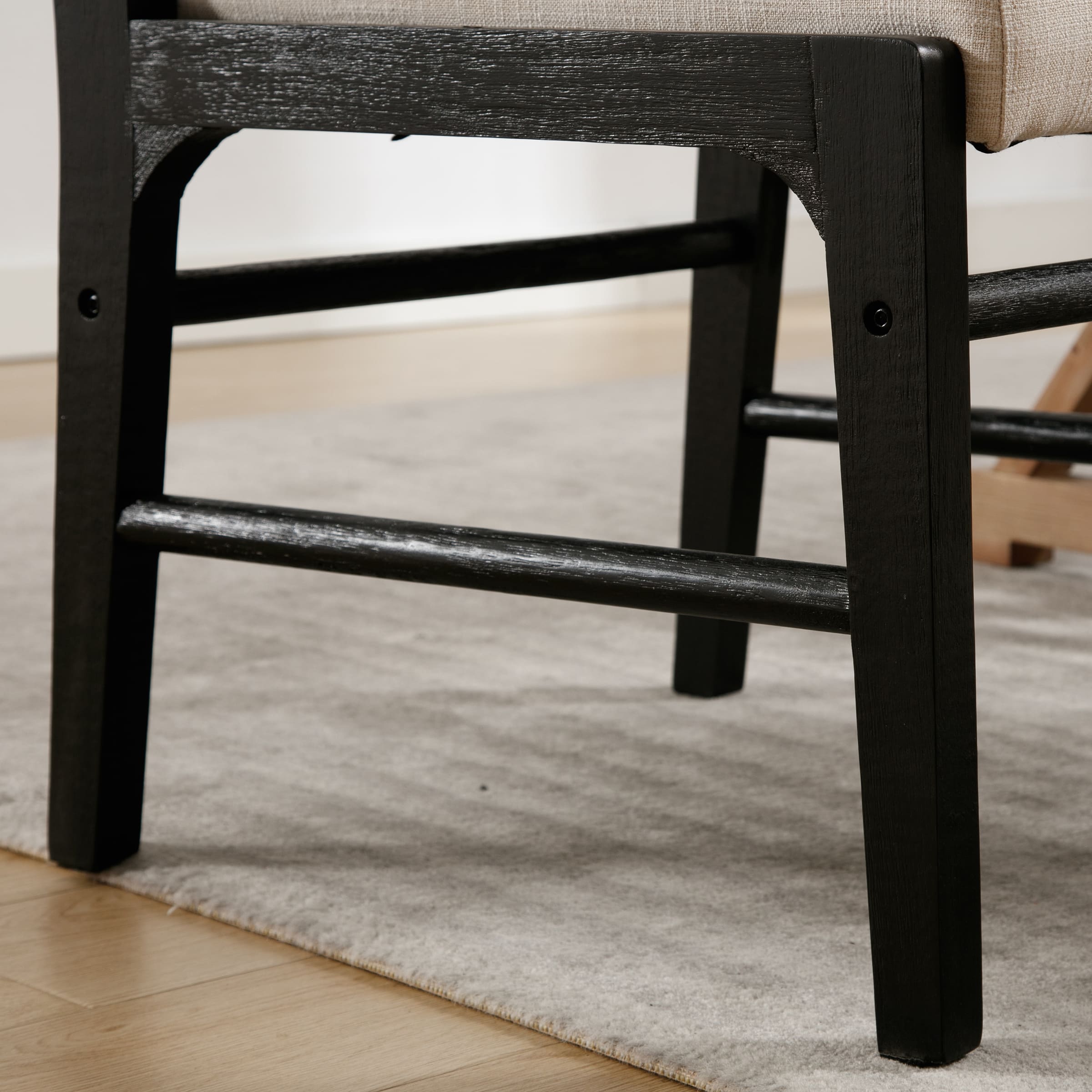 VESCASA Rectangular Cushion Back Dining Chairs Set of 2 - 1984DC