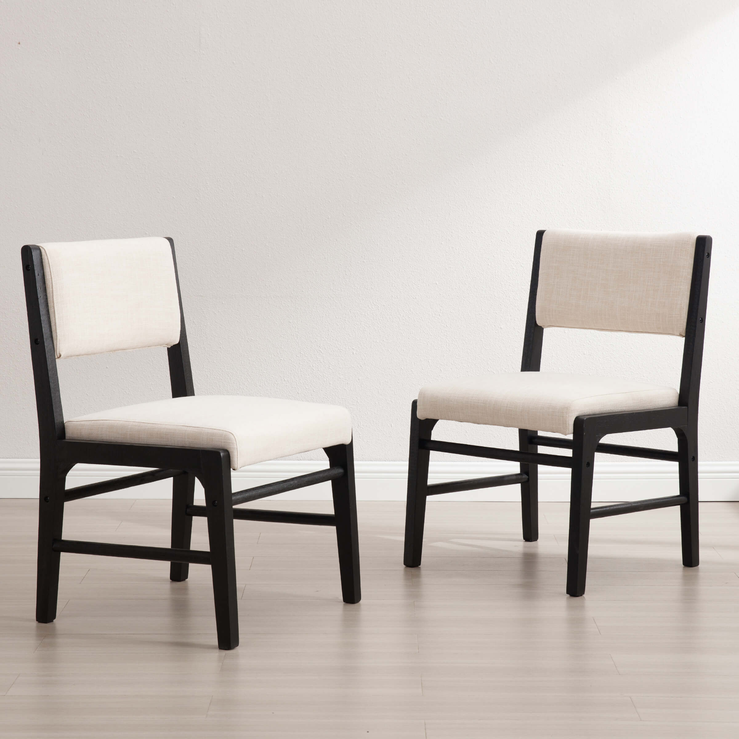 VESCASA Rectangular Cushion Back Dining Chairs Set of 2 - 1984DC