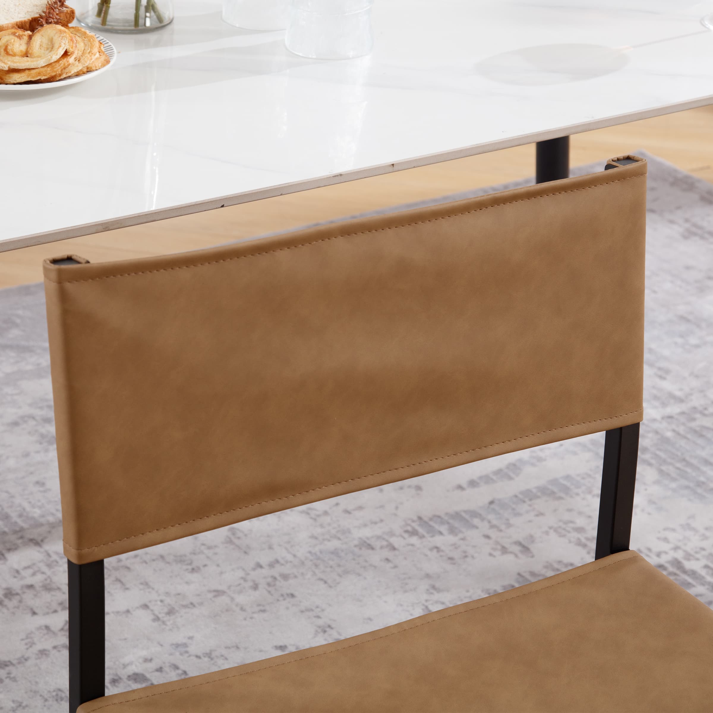 VESCASA Sling Armless Open Back Dining Chairs Set of 2 - 1002DC