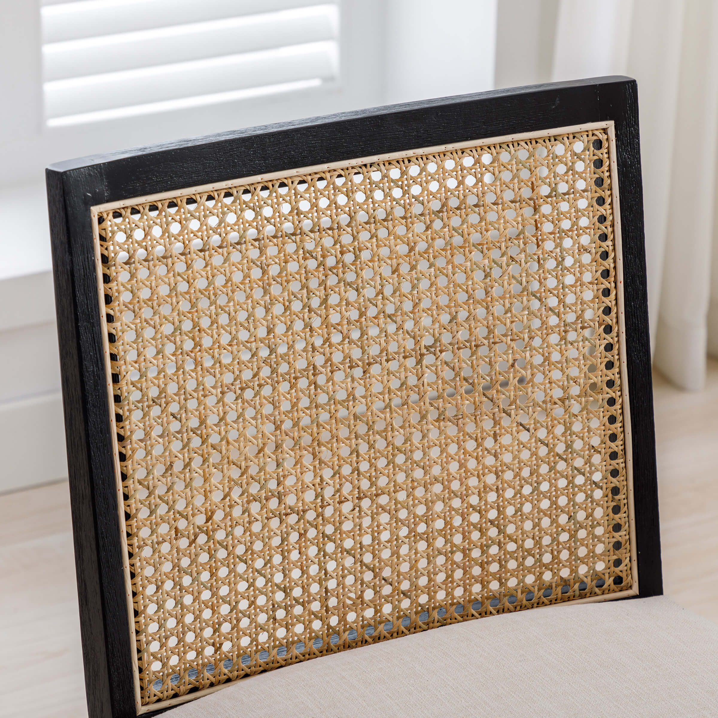 CIMOTA Square Rattan Back Dining Chairs Set of 2 - 1932DC