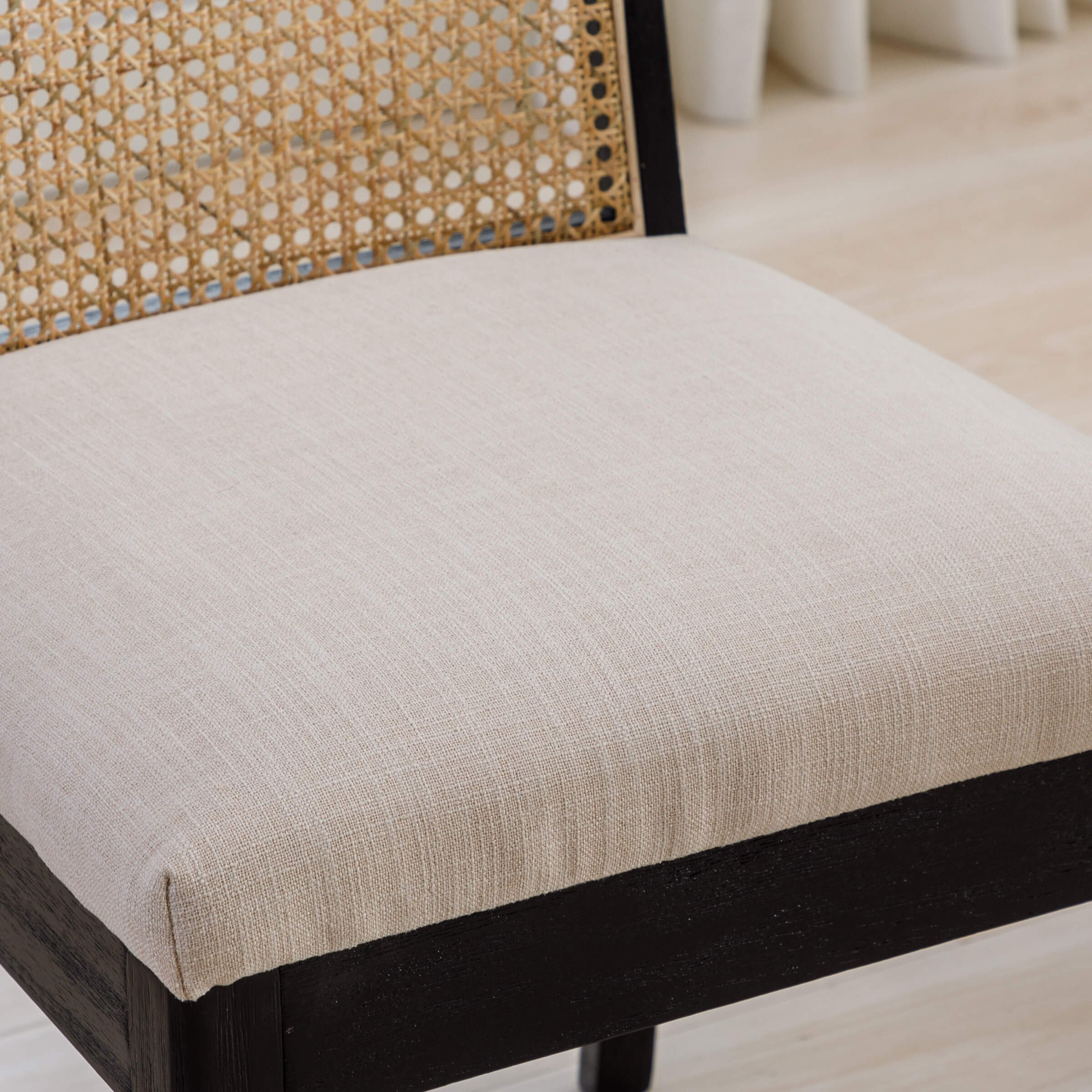 CIMOTA Square Rattan Back Dining Chairs Set of 2 - 1932DC