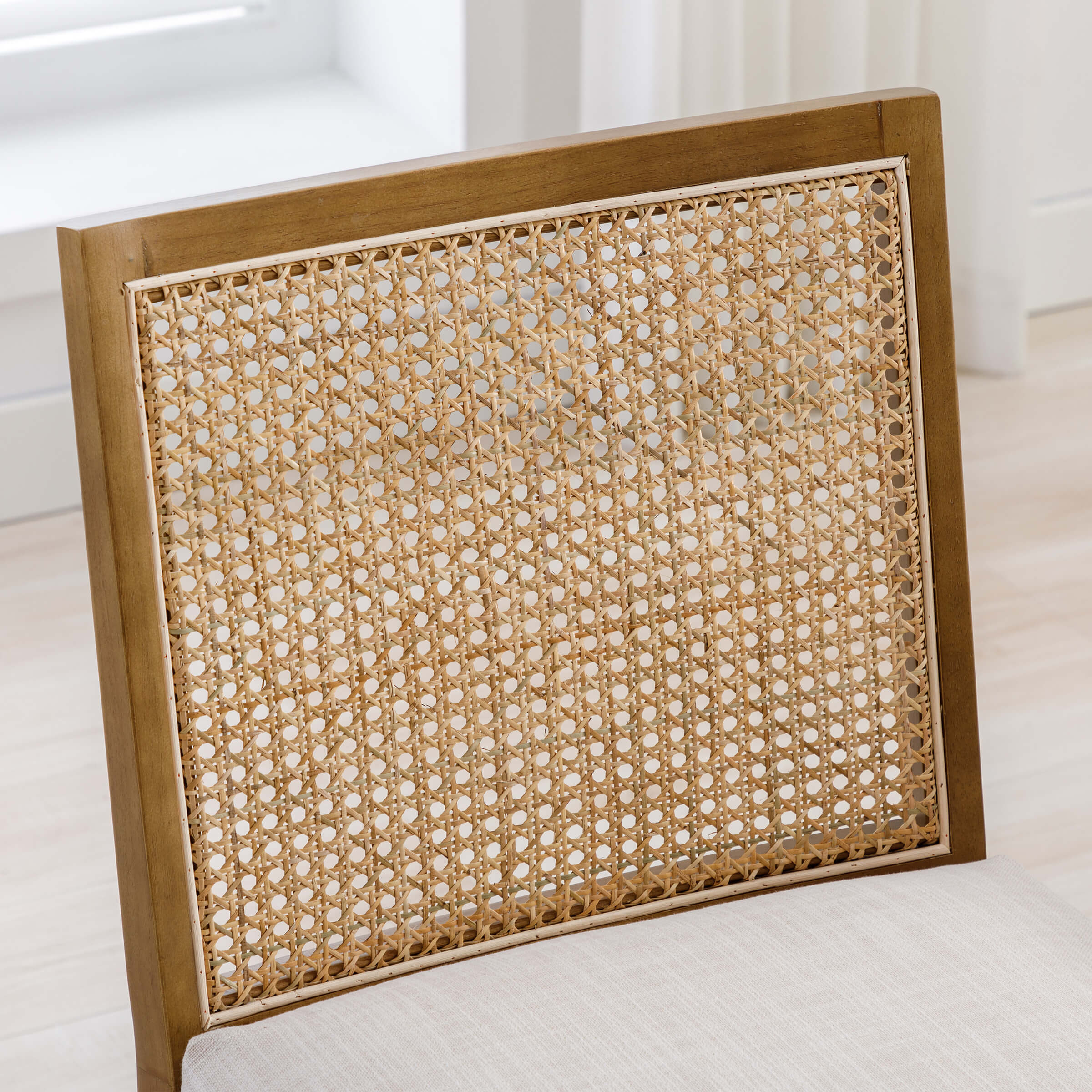 CIMOTA Square Rattan Back Dining Chairs Set of 2 - 1932DC