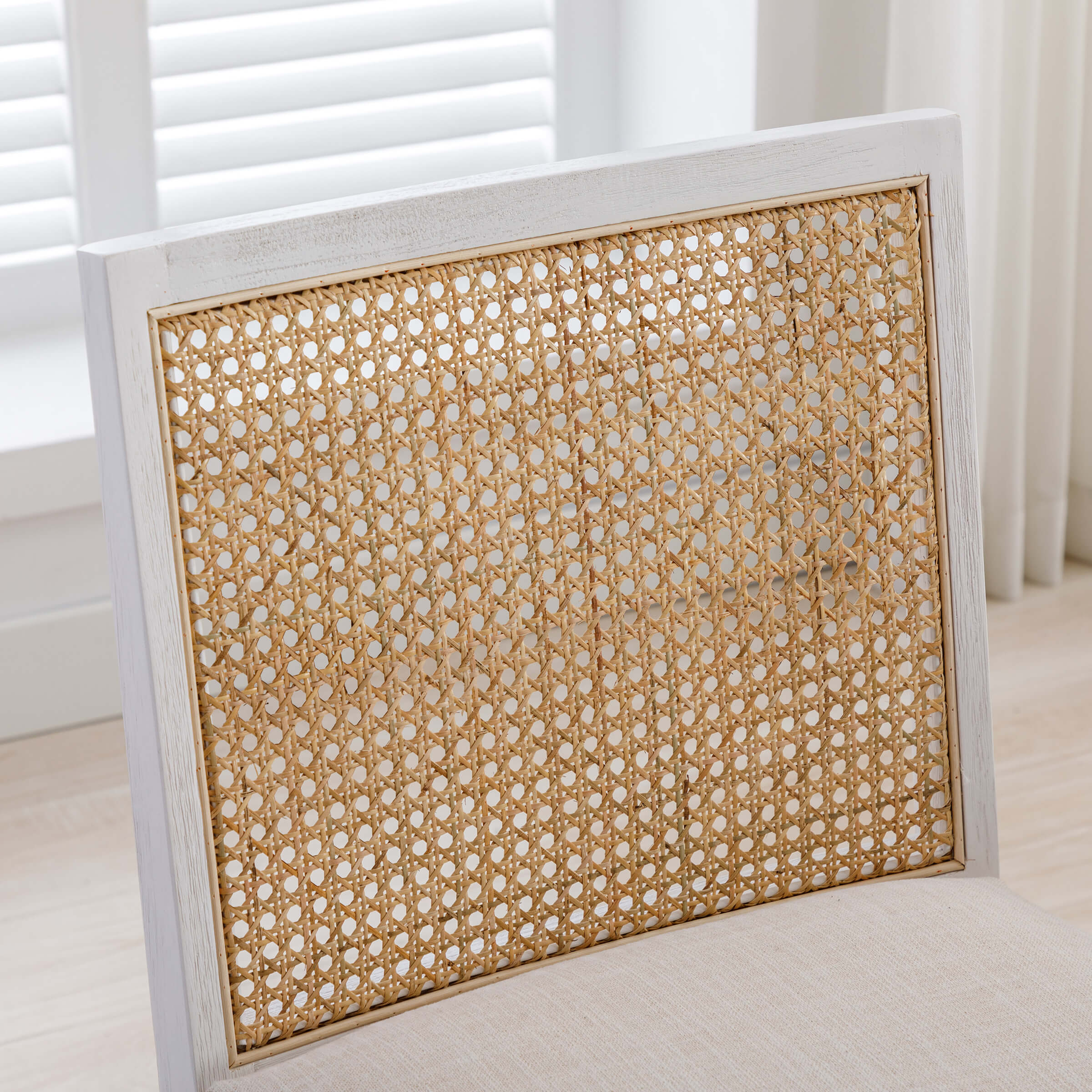 CIMOTA Square Rattan Back Dining Chairs Set of 2 - 1932DC