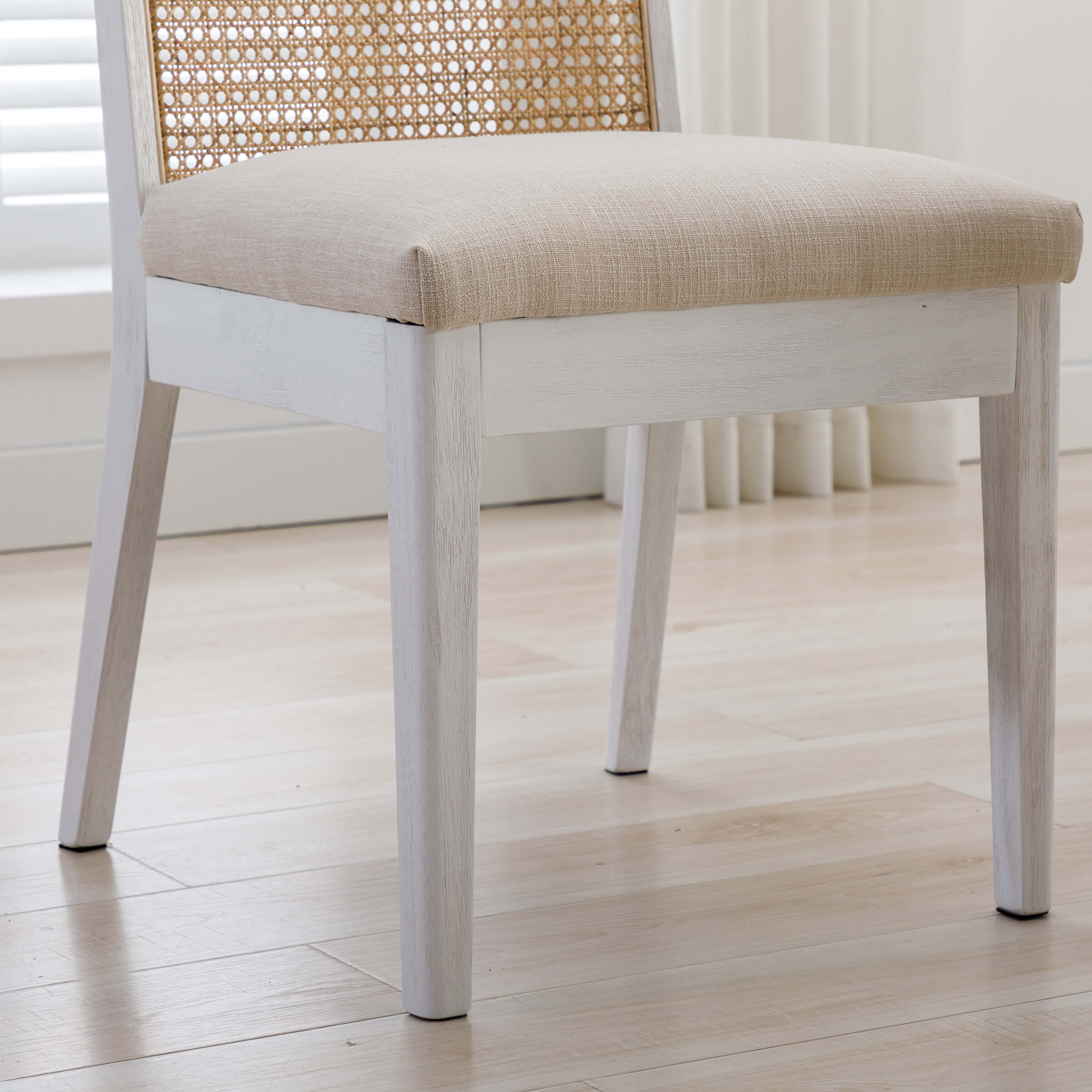 CIMOTA Square Rattan Back Dining Chairs Set of 2 - 1932DC