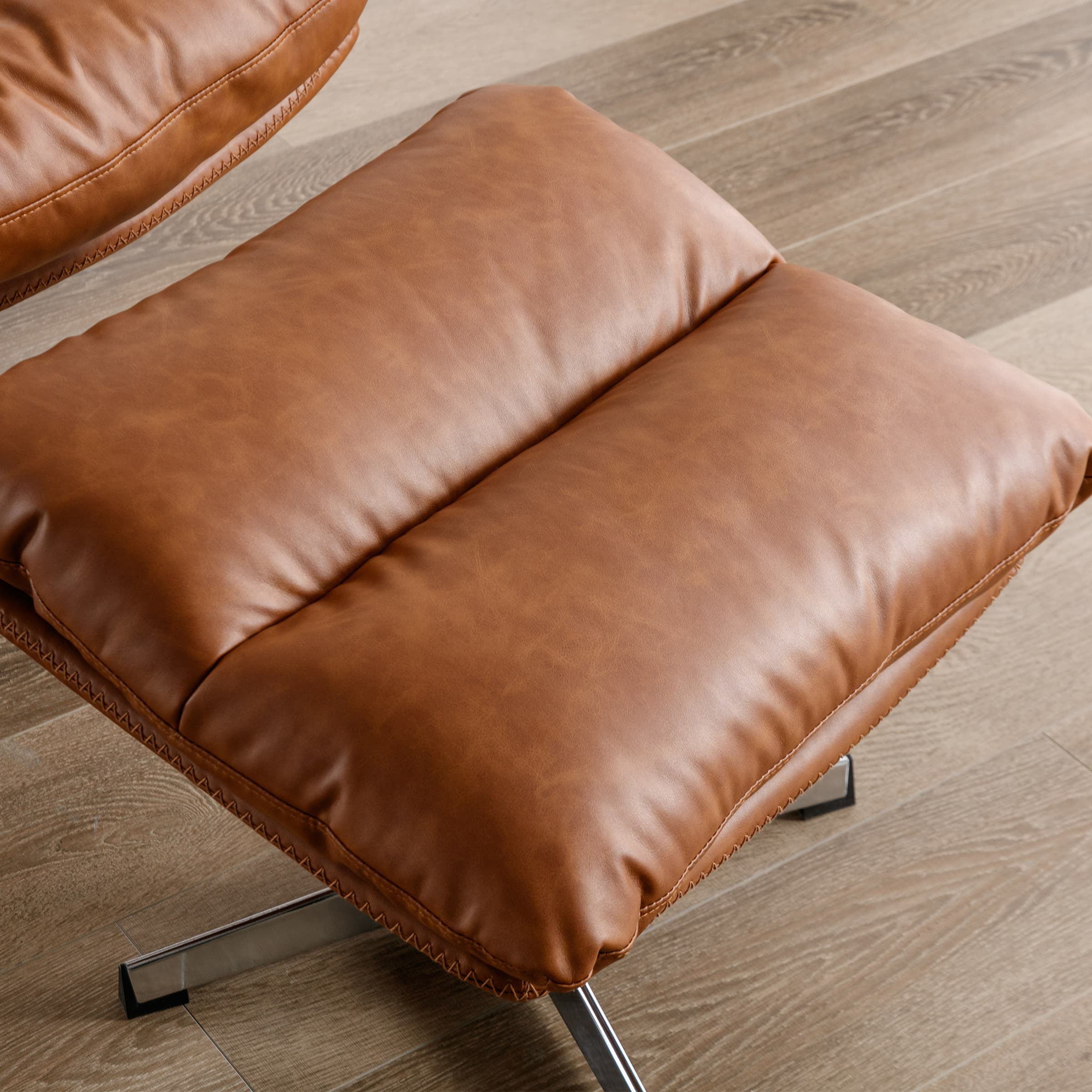 VESCASA Swivel Accent Chair with Ottoman - 19119AO