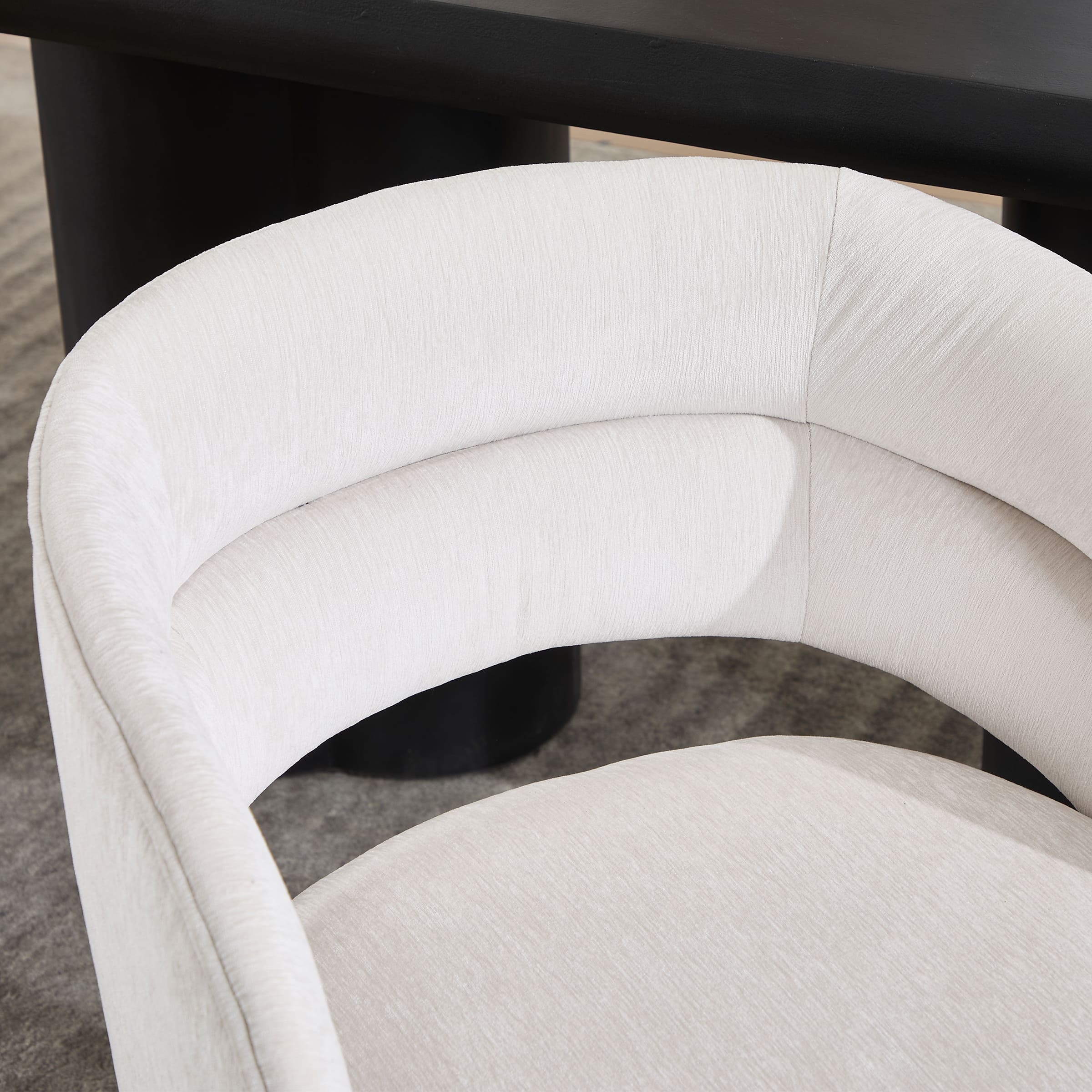 VESCASA Swivel Hollow Back Barrel Dining Chairs 1 PCS - 10074DC