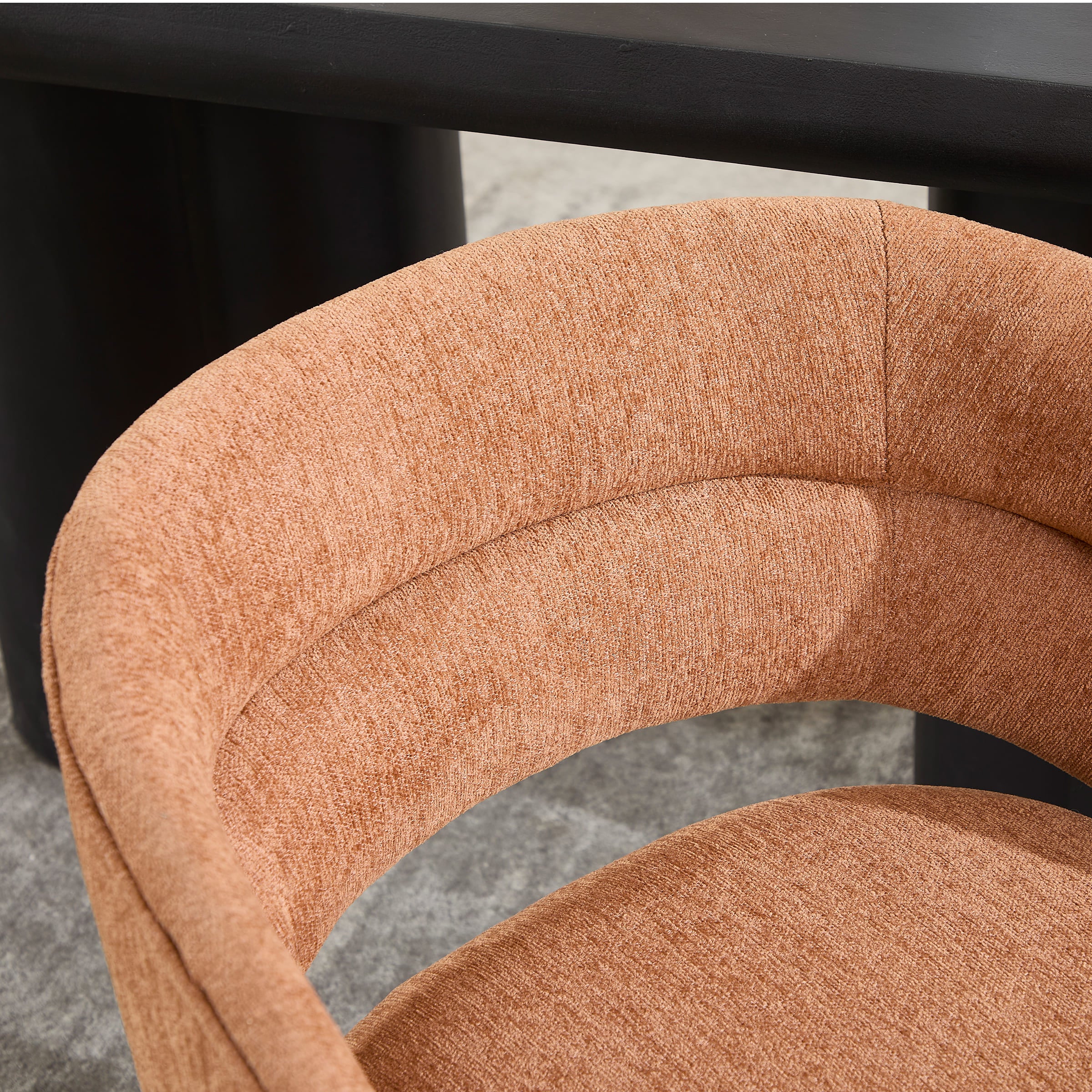 VESCASA Swivel Hollow Back Barrel Dining Chairs 1 PCS - 10074DC