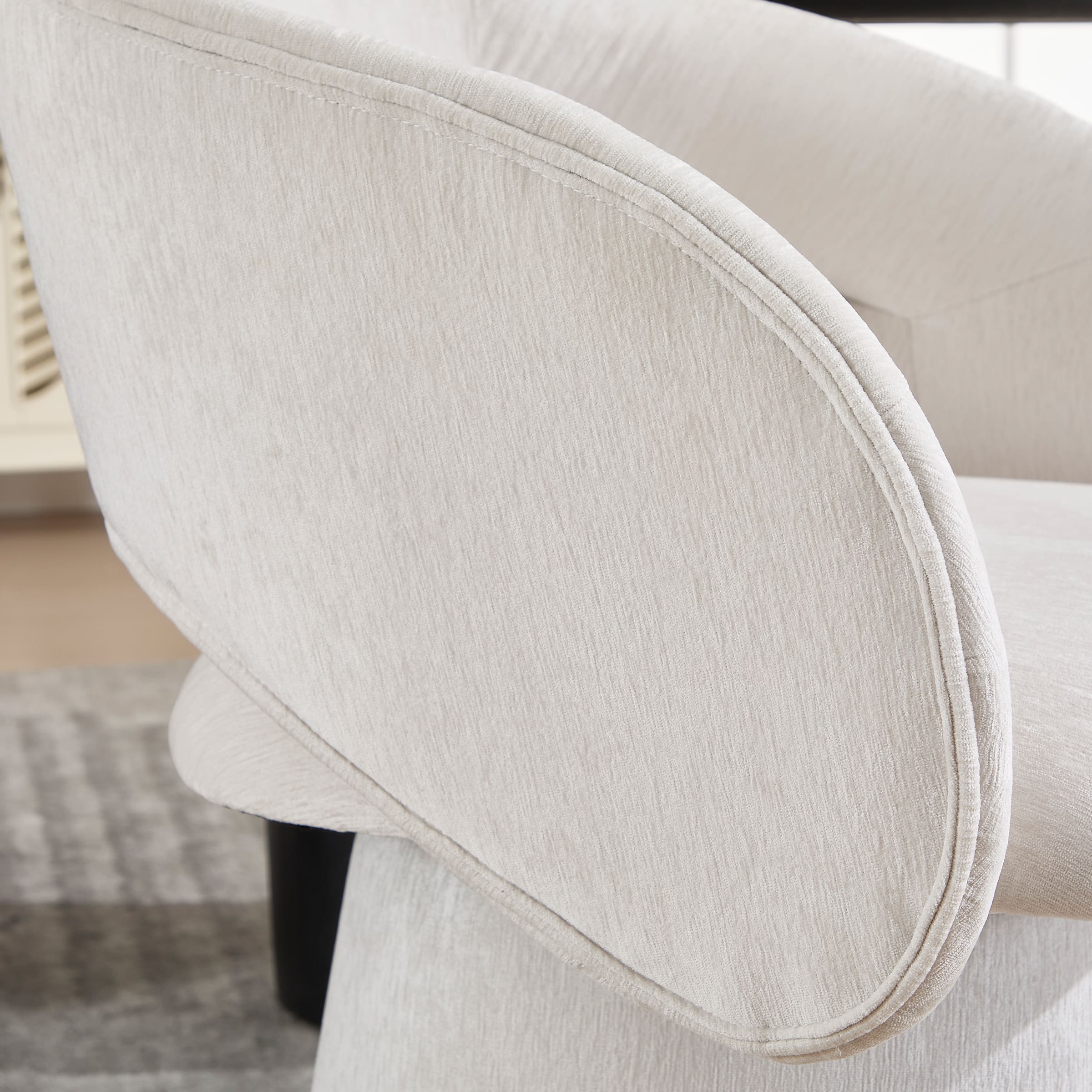 VESCASA Swivel Hollow Back Barrel Dining Chairs 1 PCS - 10074DC