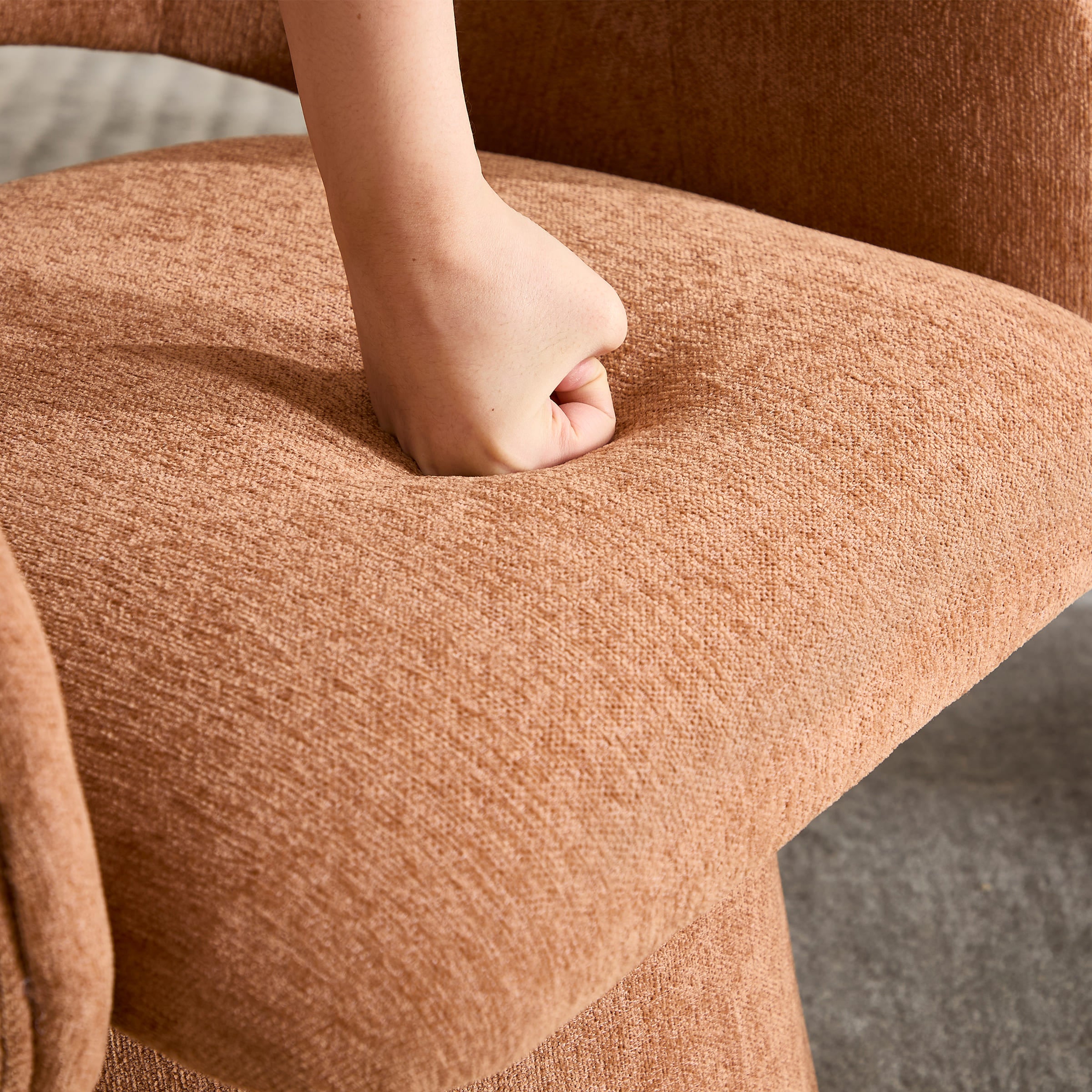 VESCASA Swivel Hollow Back Barrel Dining Chairs 1 PCS - 10074DC