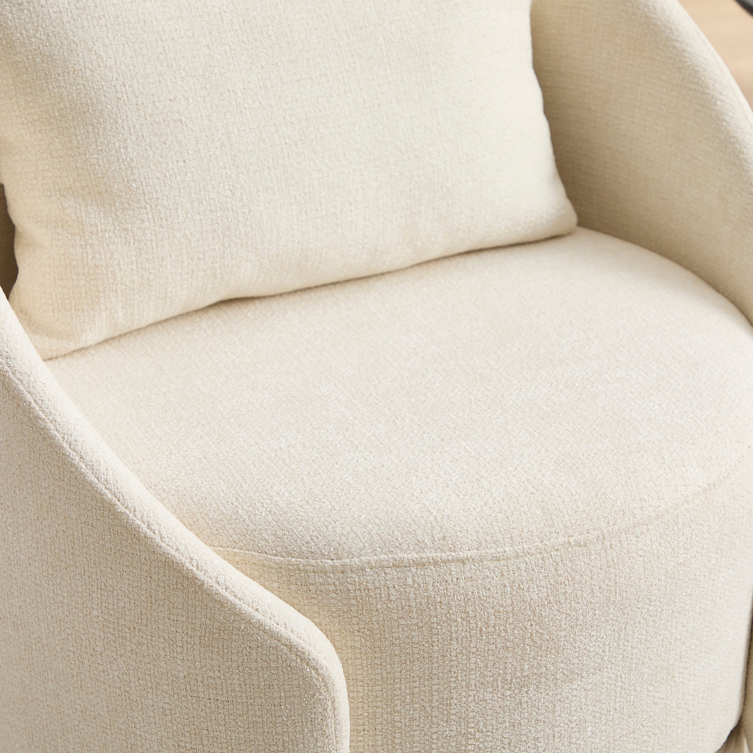 ZH4YOU Swivel Round Barrel Armchair 1 PCS - 56010AC