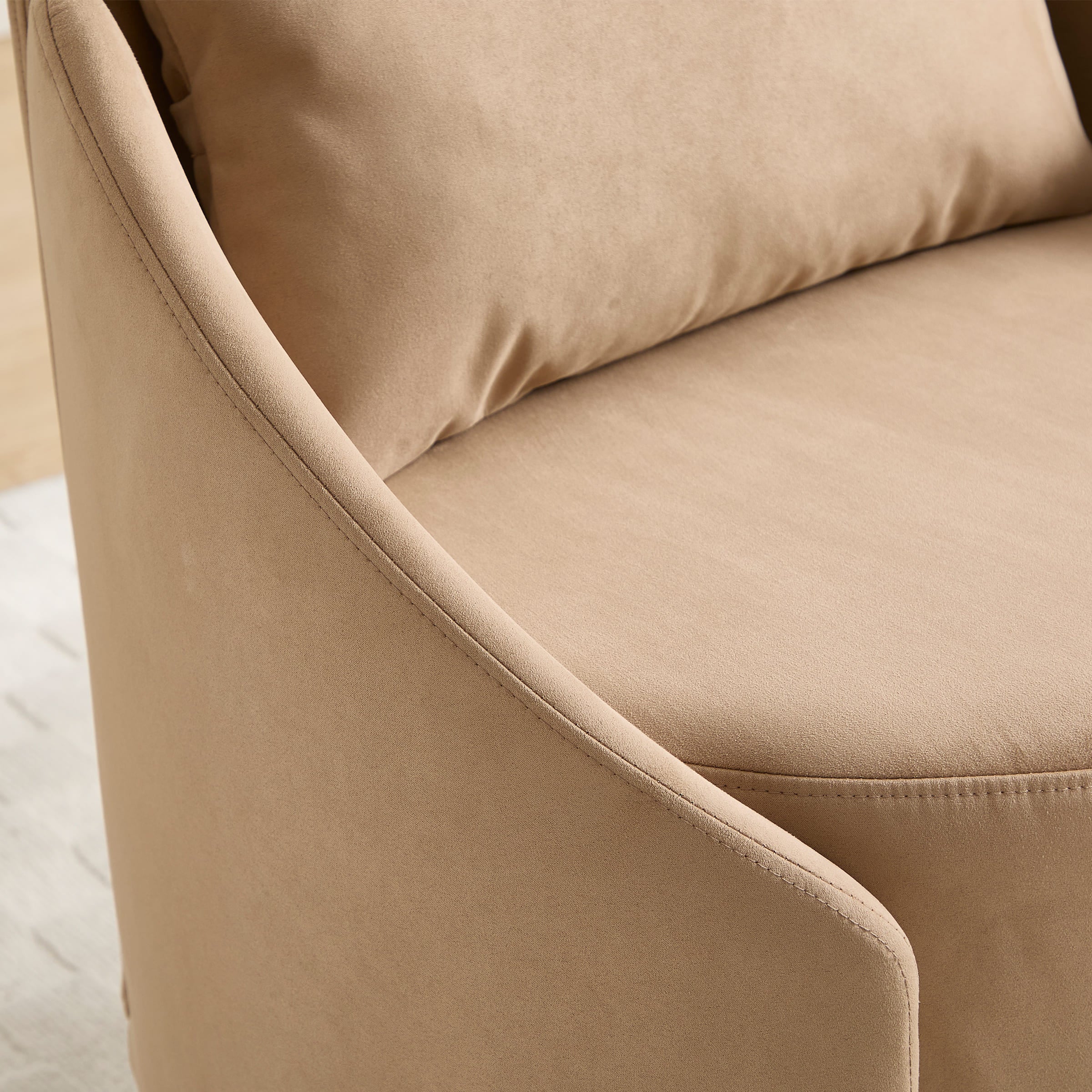 ZH4YOU Swivel Round Barrel Armchair 1 PCS - 56010AC