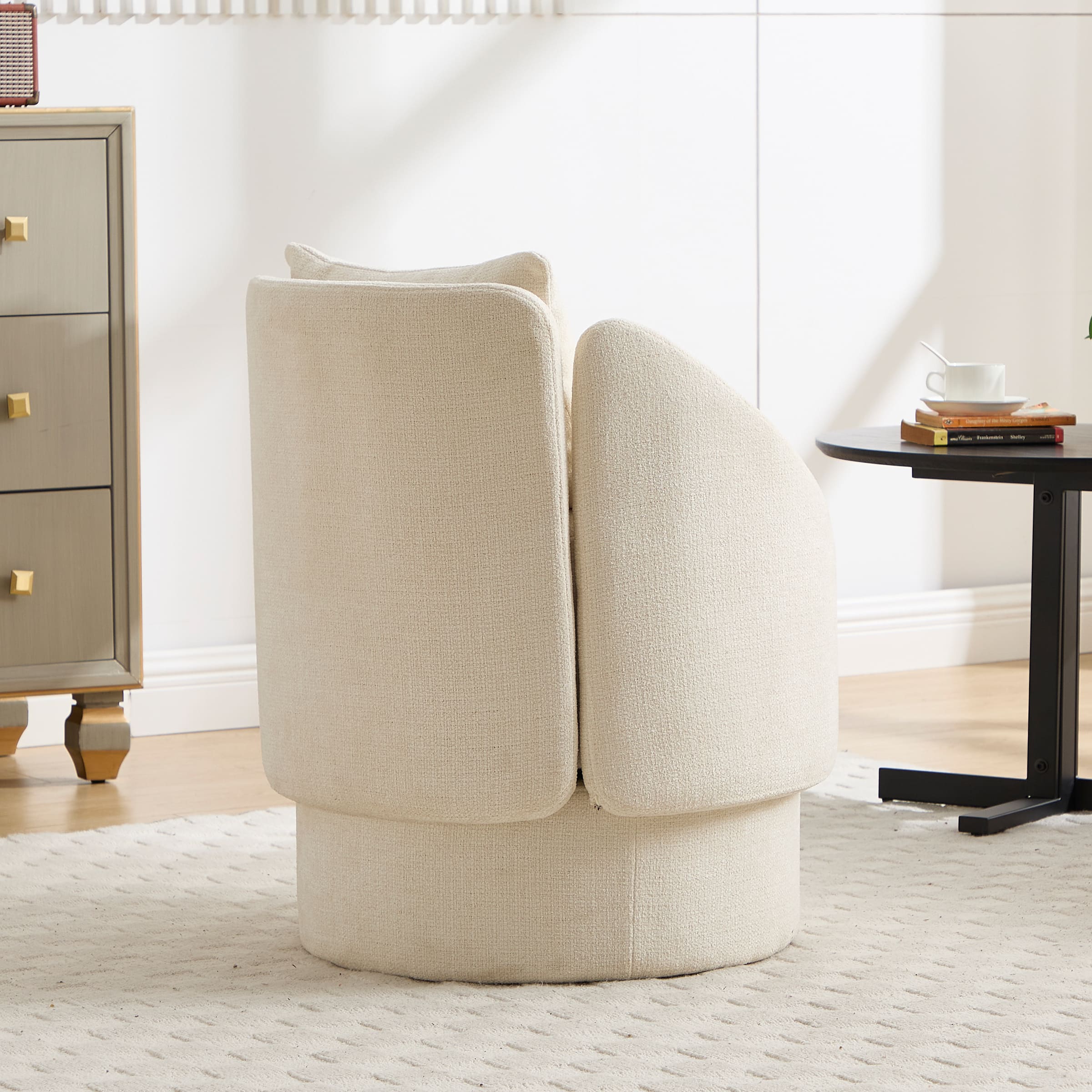 ZH4YOU Swivel Round Barrel Armchair 1 PCS - 56010AC