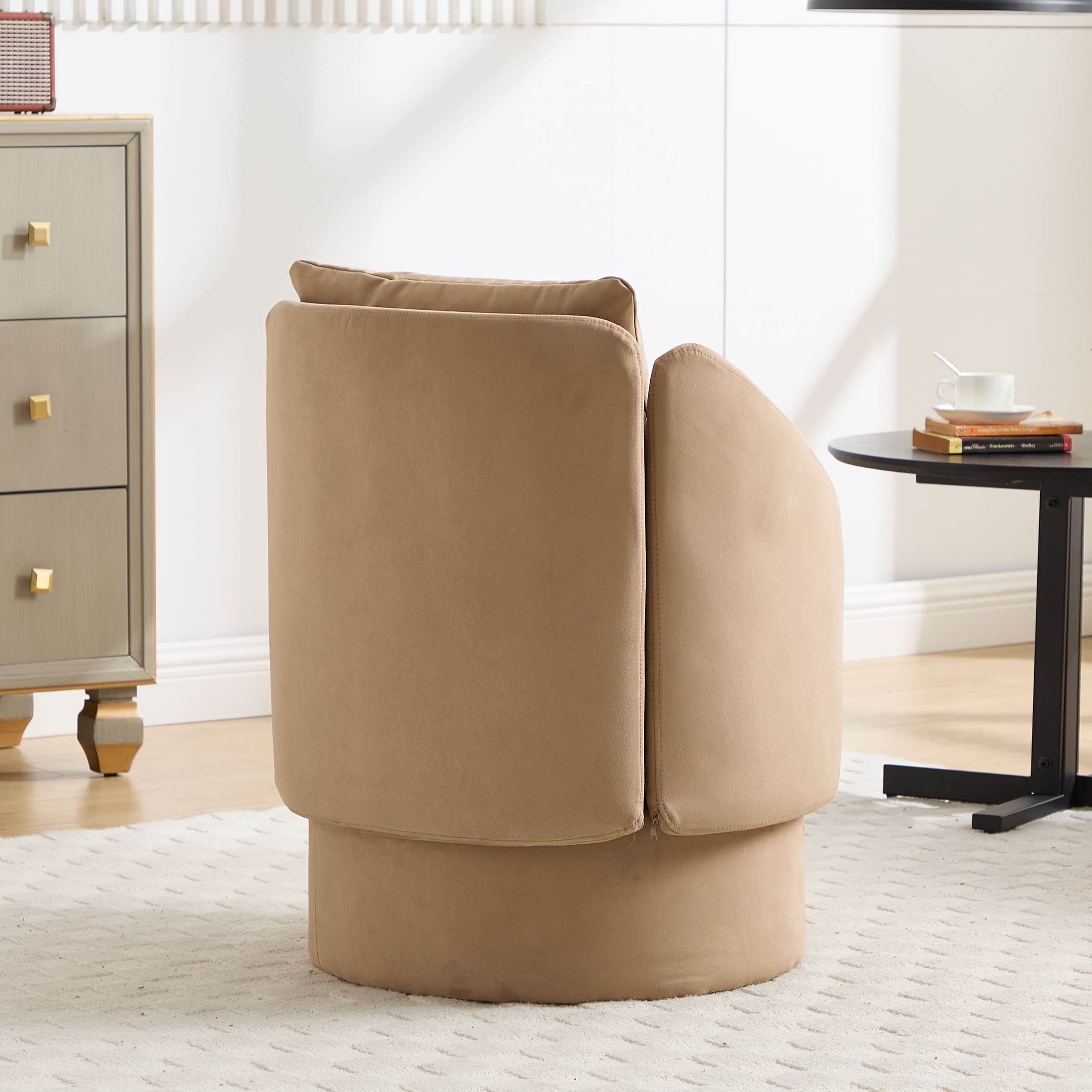 ZH4YOU Swivel Round Barrel Armchair 1 PCS - 56010AC