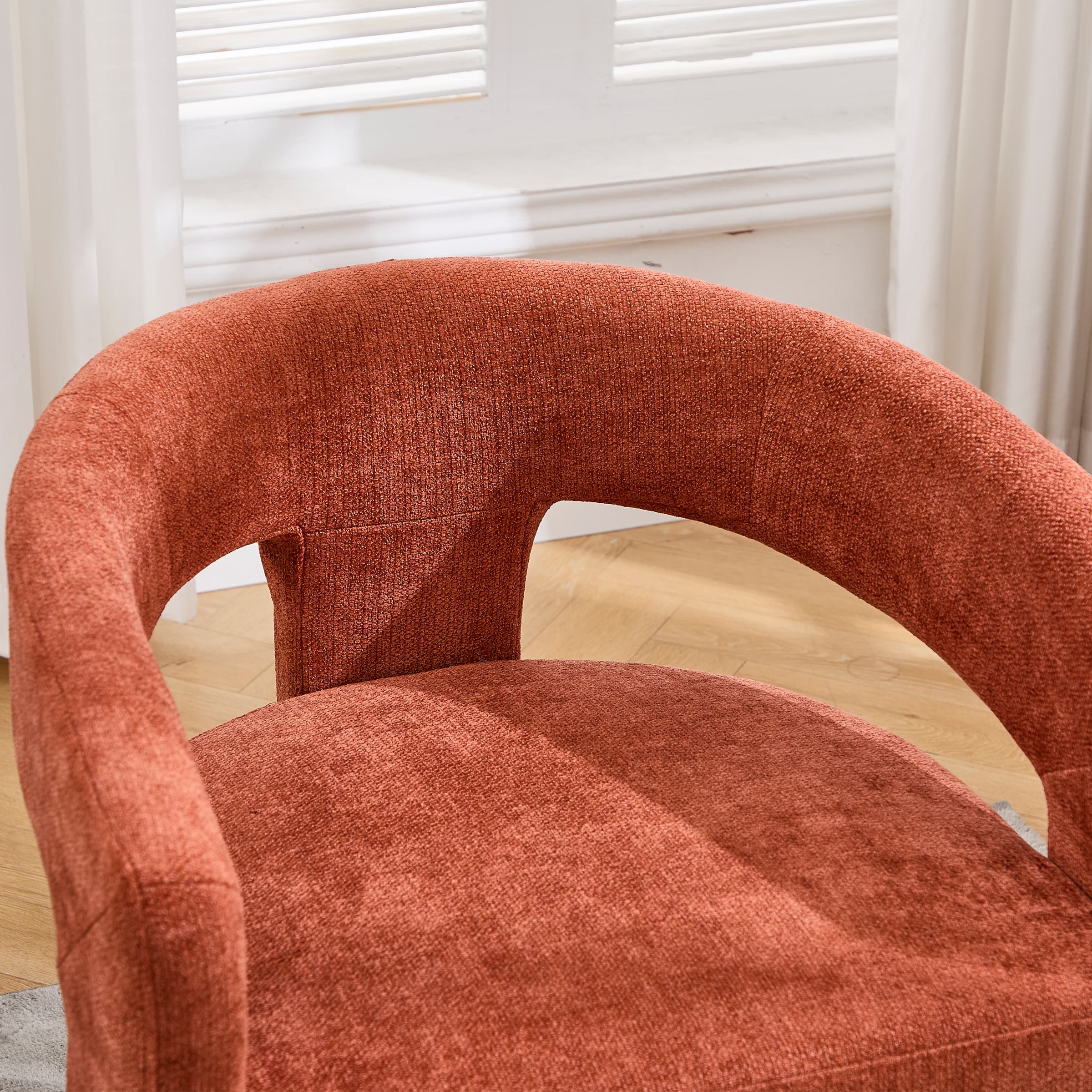 VESCASA Barrel Side Armchair with Storage Ottoman - 71002AO