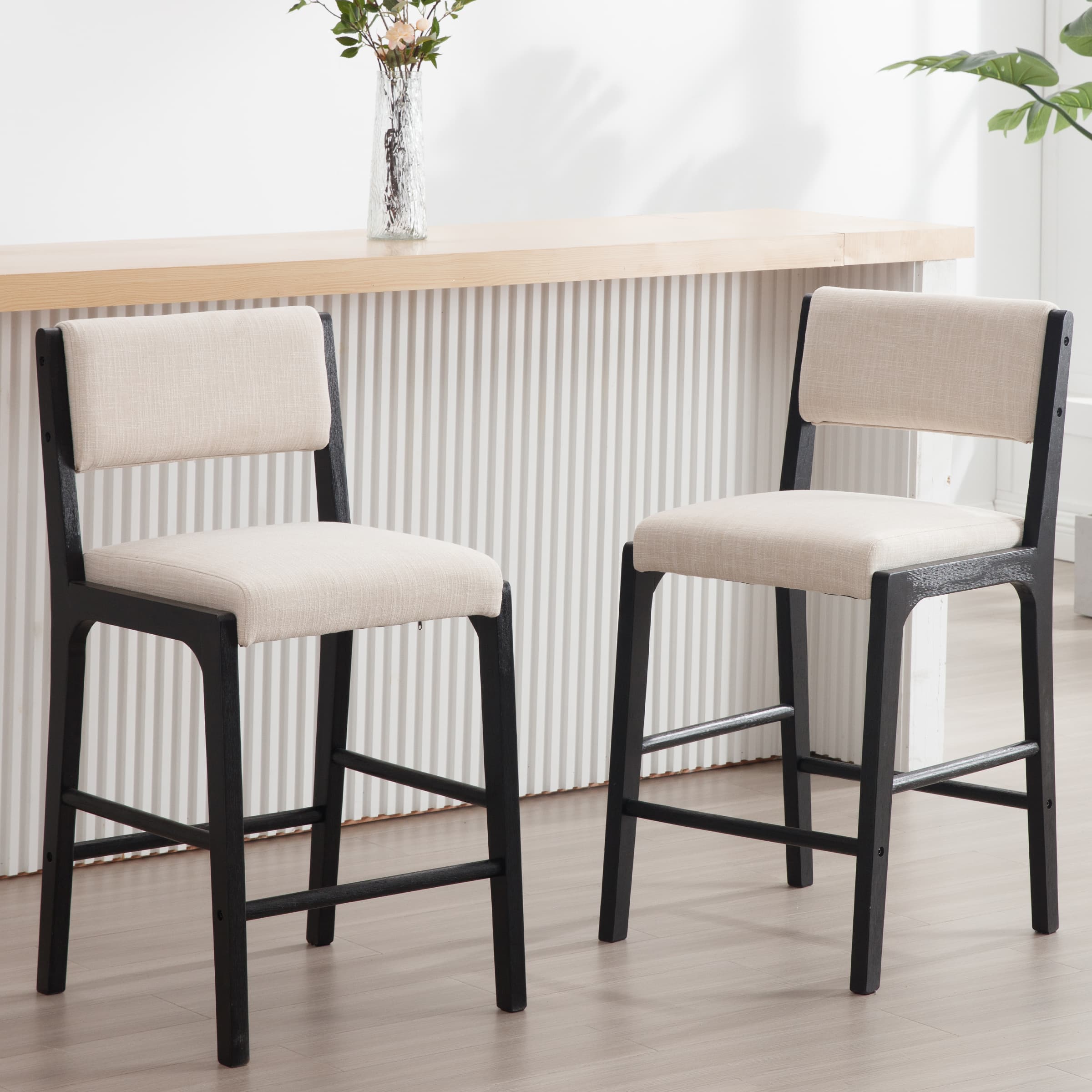 Upholstered Counter Barstools Set of 2 - 5795CS