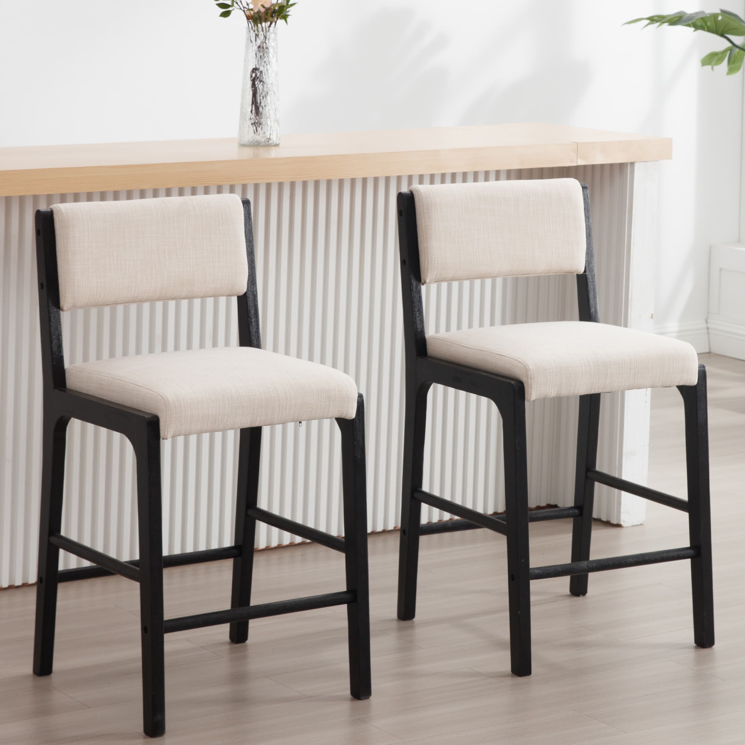 Upholstered Counter Barstools Set of 2 - 5795CS