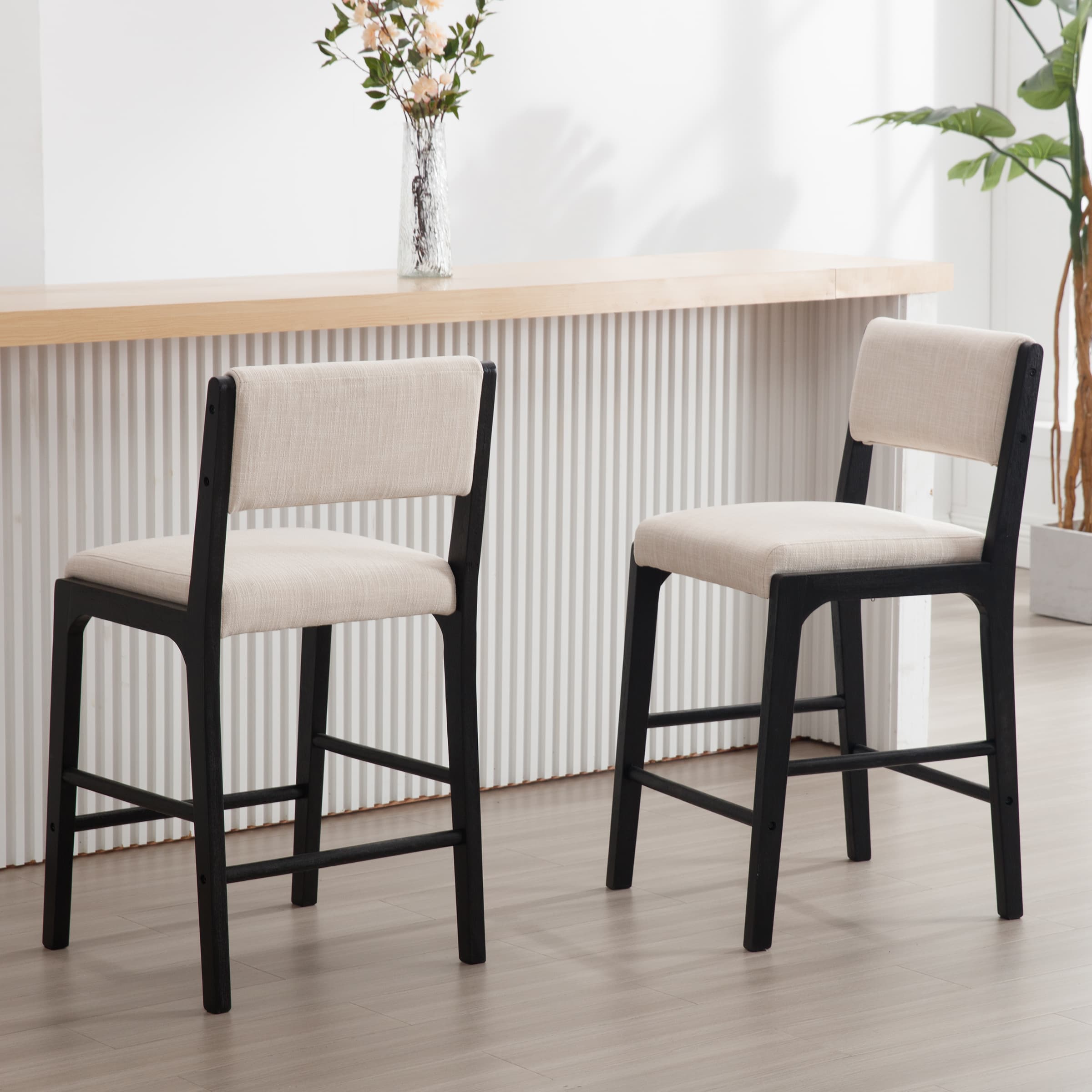Upholstered Counter Barstools Set of 2 - 5795CS