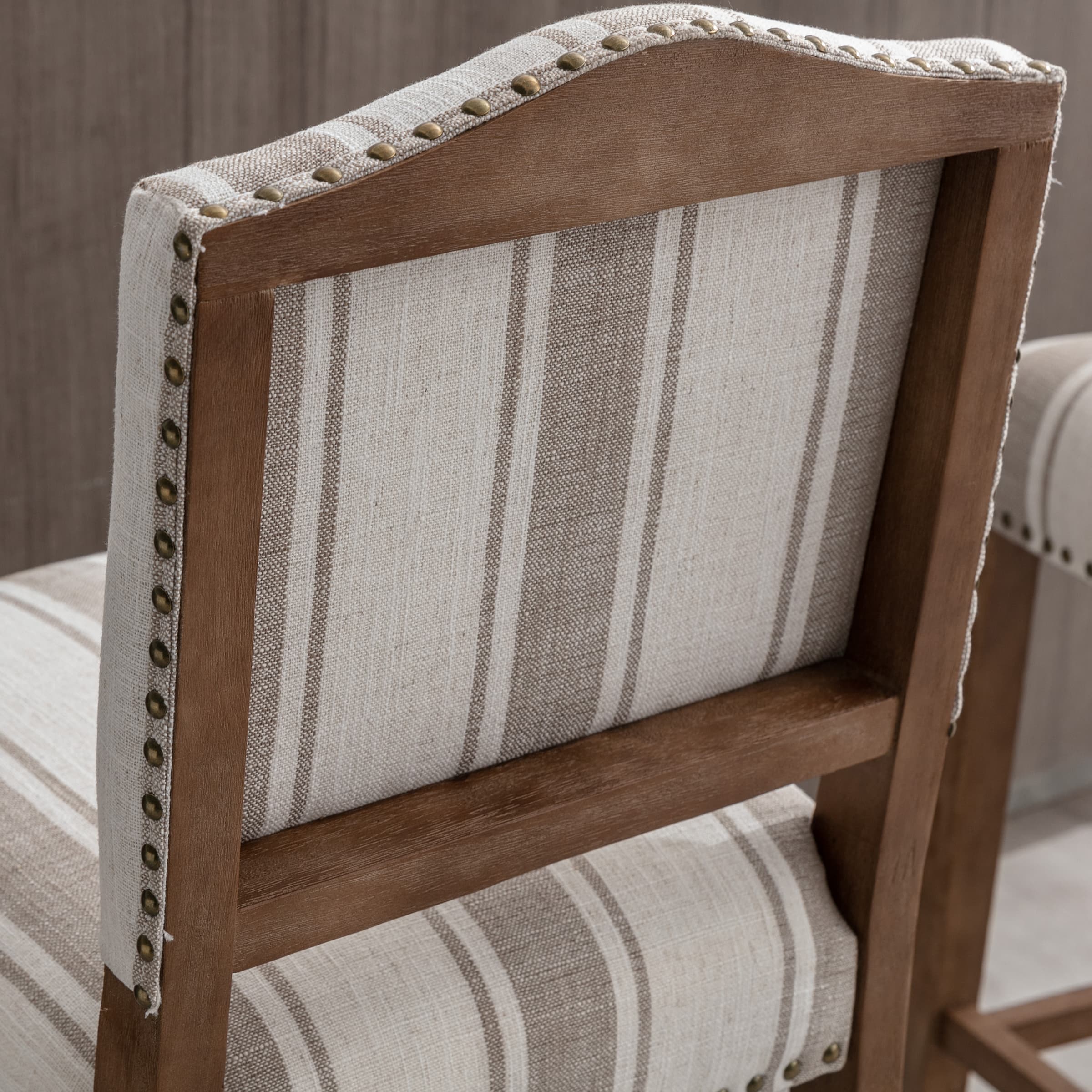 CIMOTA 26"H Linen Counter Height Bar Stools Set of 2 - 5699CS