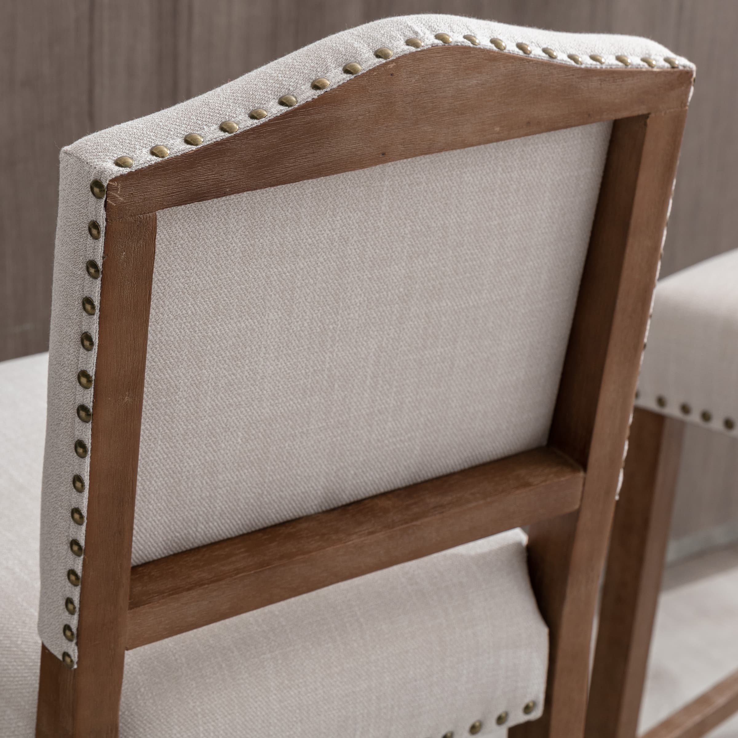 CIMOTA 26"H Linen Counter Height Bar Stools Set of 2 - 5699CS