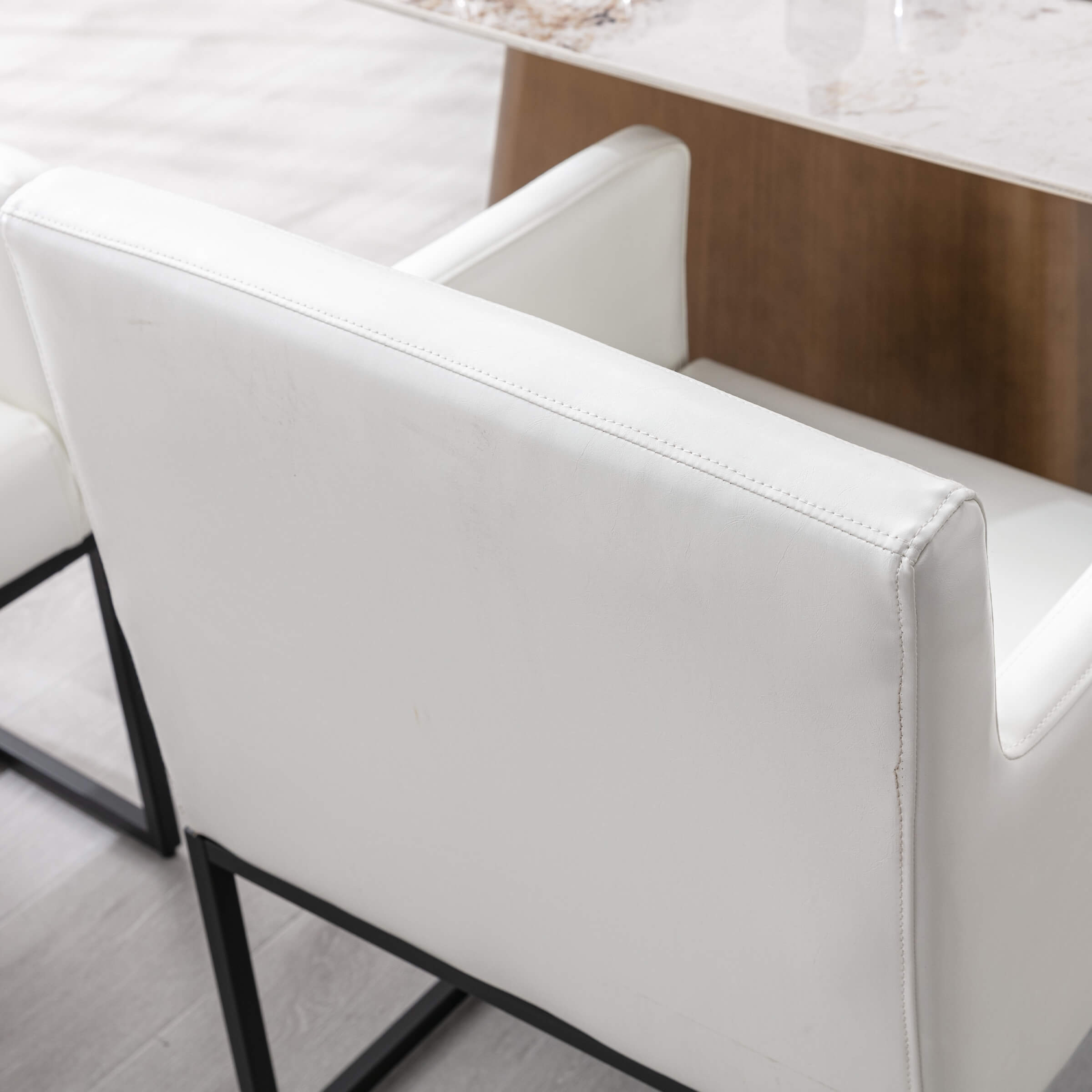 VESCASA Upholstered Dining Chairs with Arms Set of 2 - 1823DC