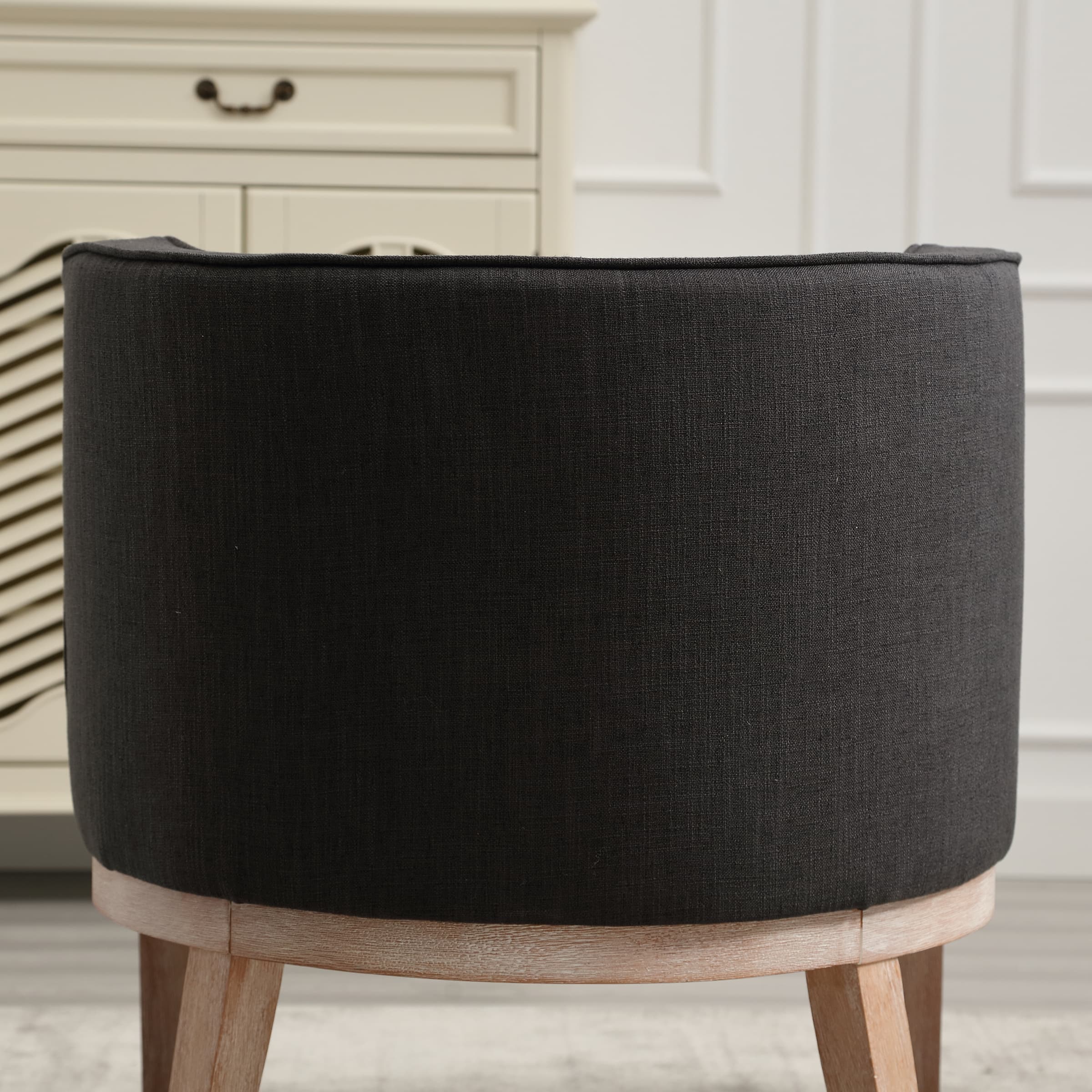 Stone Wash Wood Legs Accent Chair 1 PCS - 6371AC
