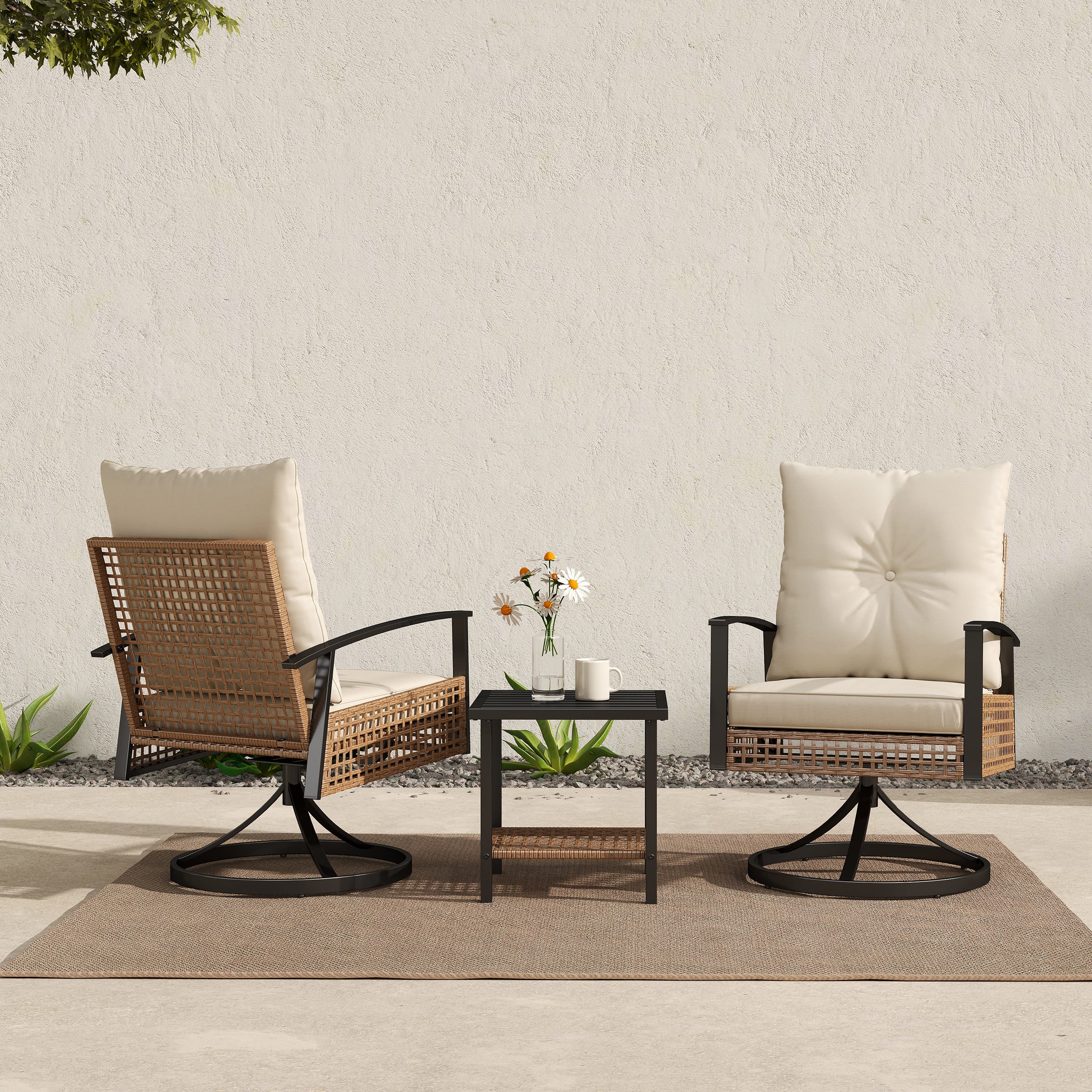 EALSON 3 Pieces Patio Bistro Set - X114SE