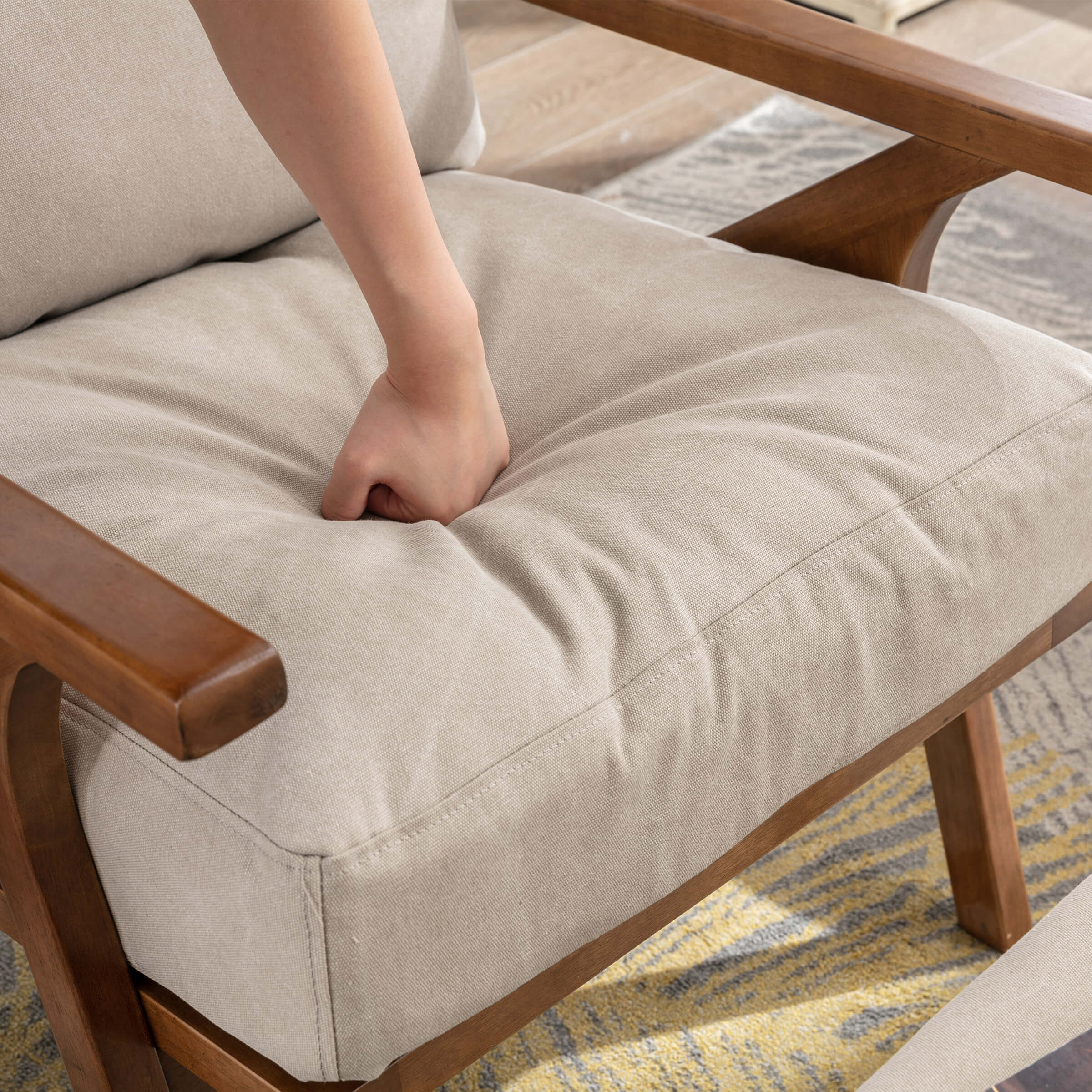 VESCASA Mid Century Modern Arm Chair - 3422AC