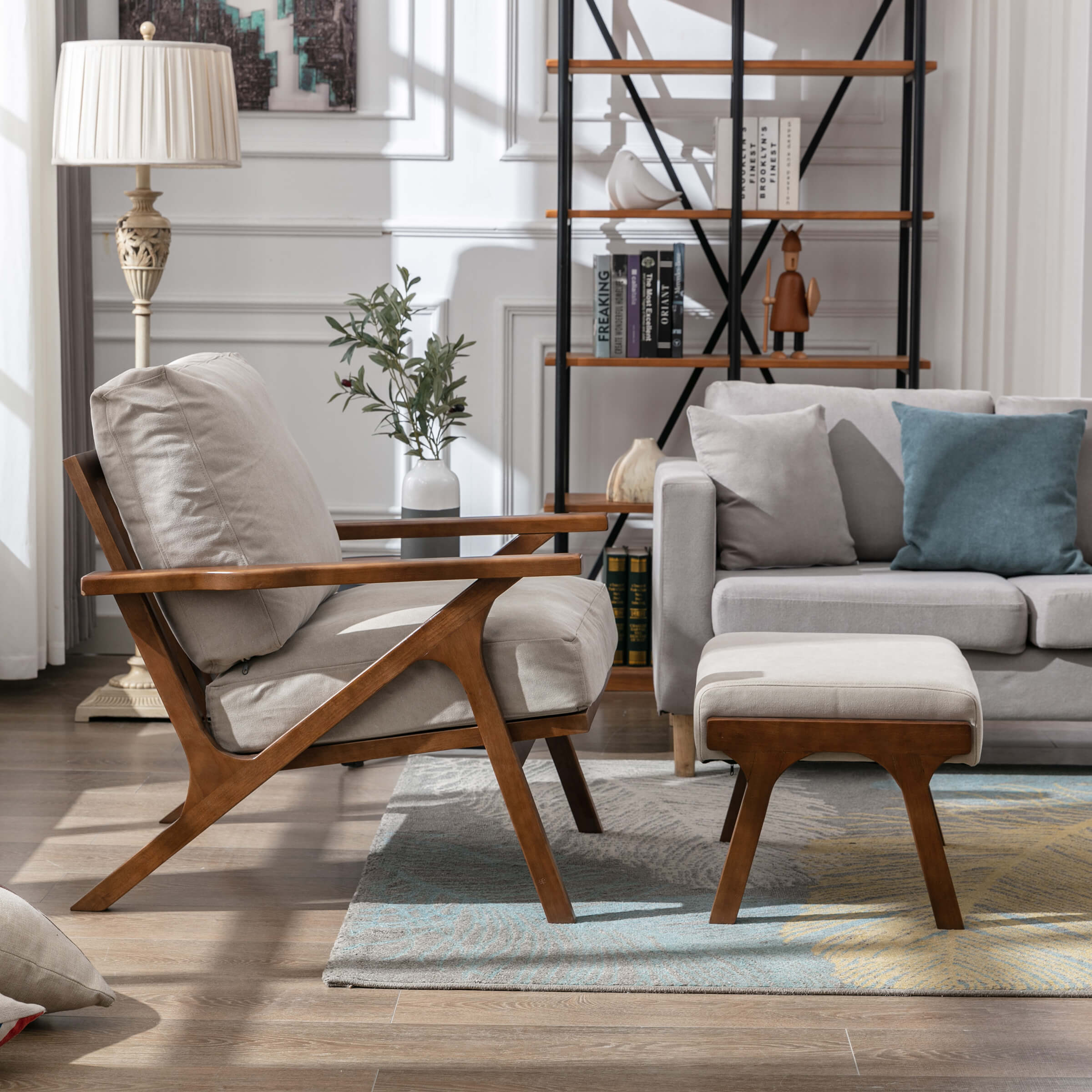 VESCASA Mid Century Modern Arm Chair - 3422AC