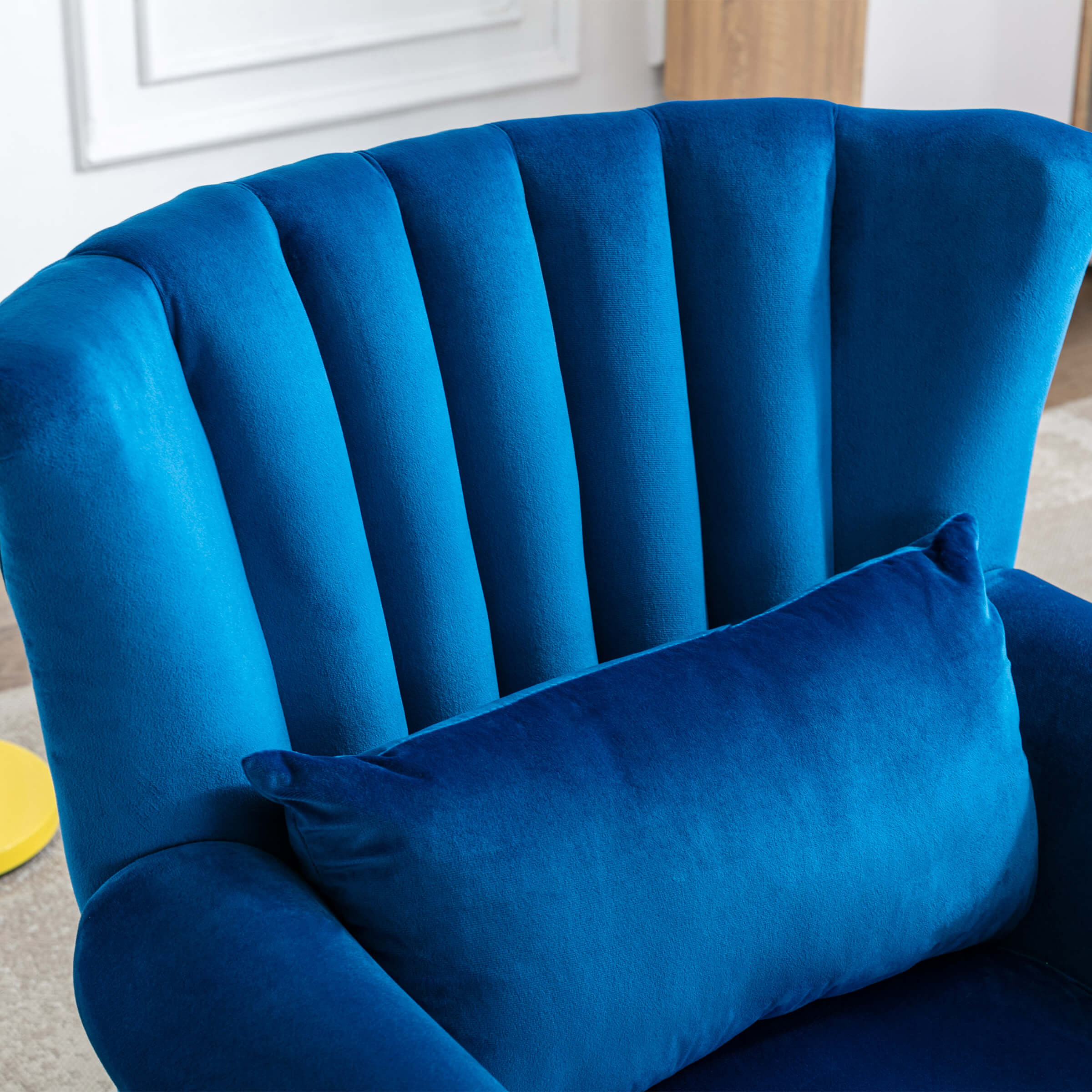 Kmax Wingback Nail-Head Velvet Accent Chair 1 PCS - X904AC